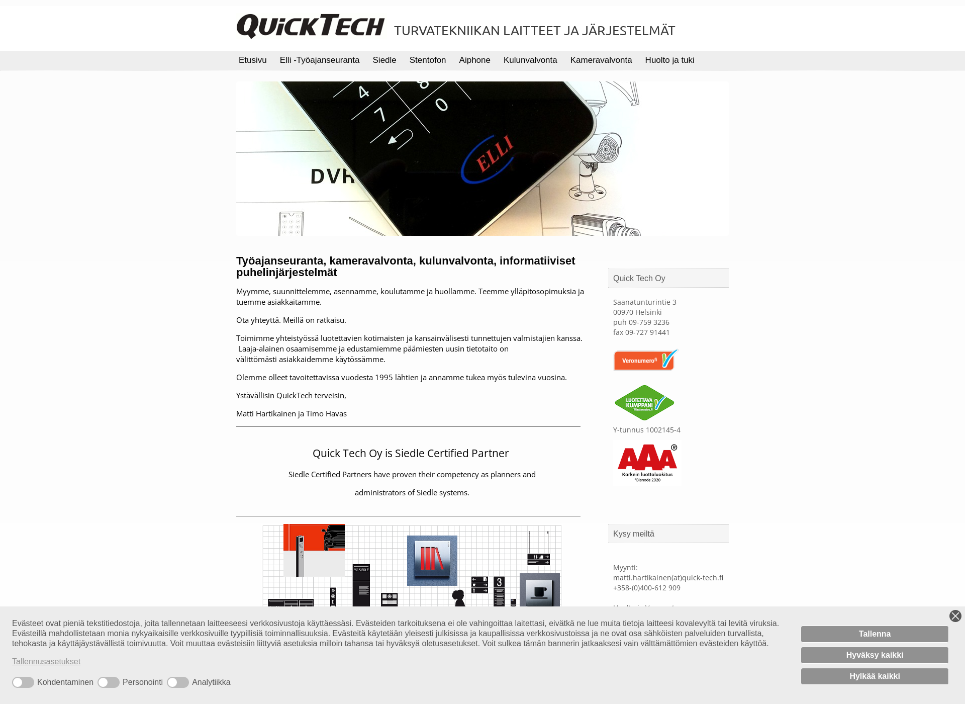 Näyttökuva quick-tech.fi