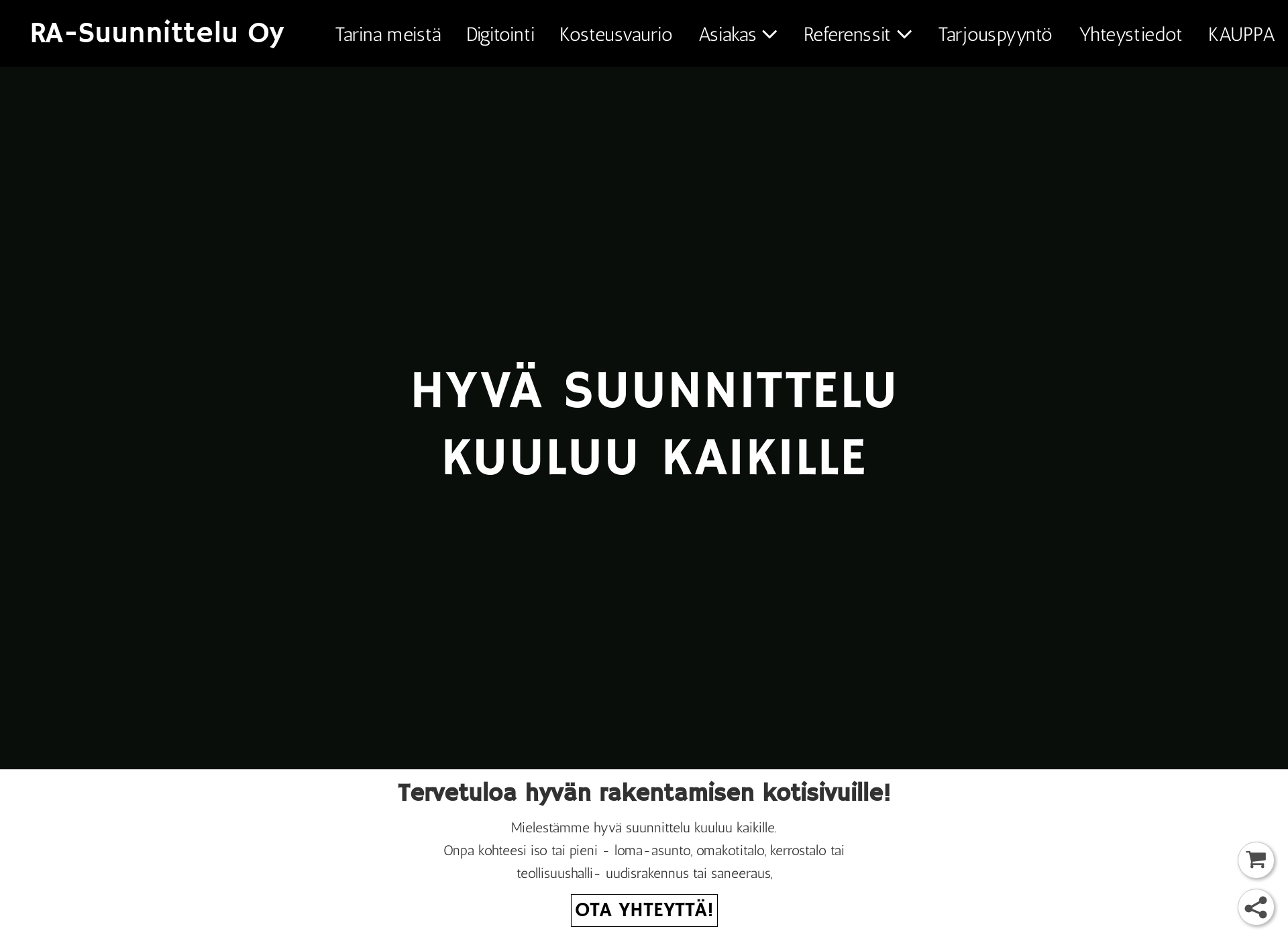 Screenshot for ra-suunnittelu.fi