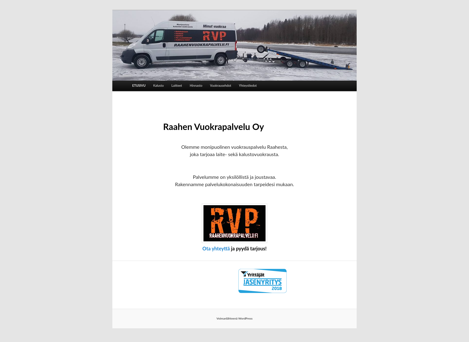 Screenshot for raahenvuokrapalvelu.fi