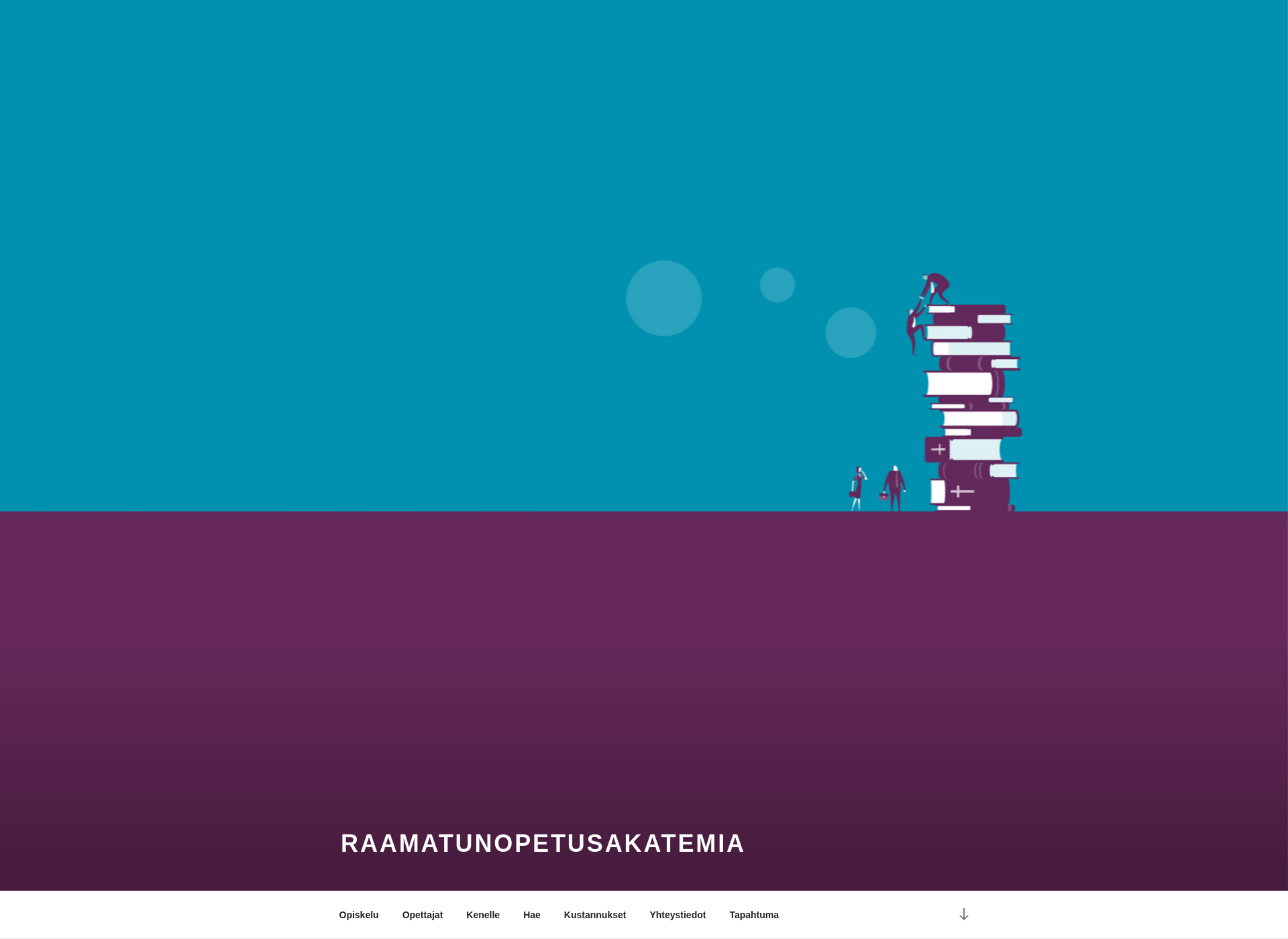 Skärmdump för raamatunopetusakatemia.fi