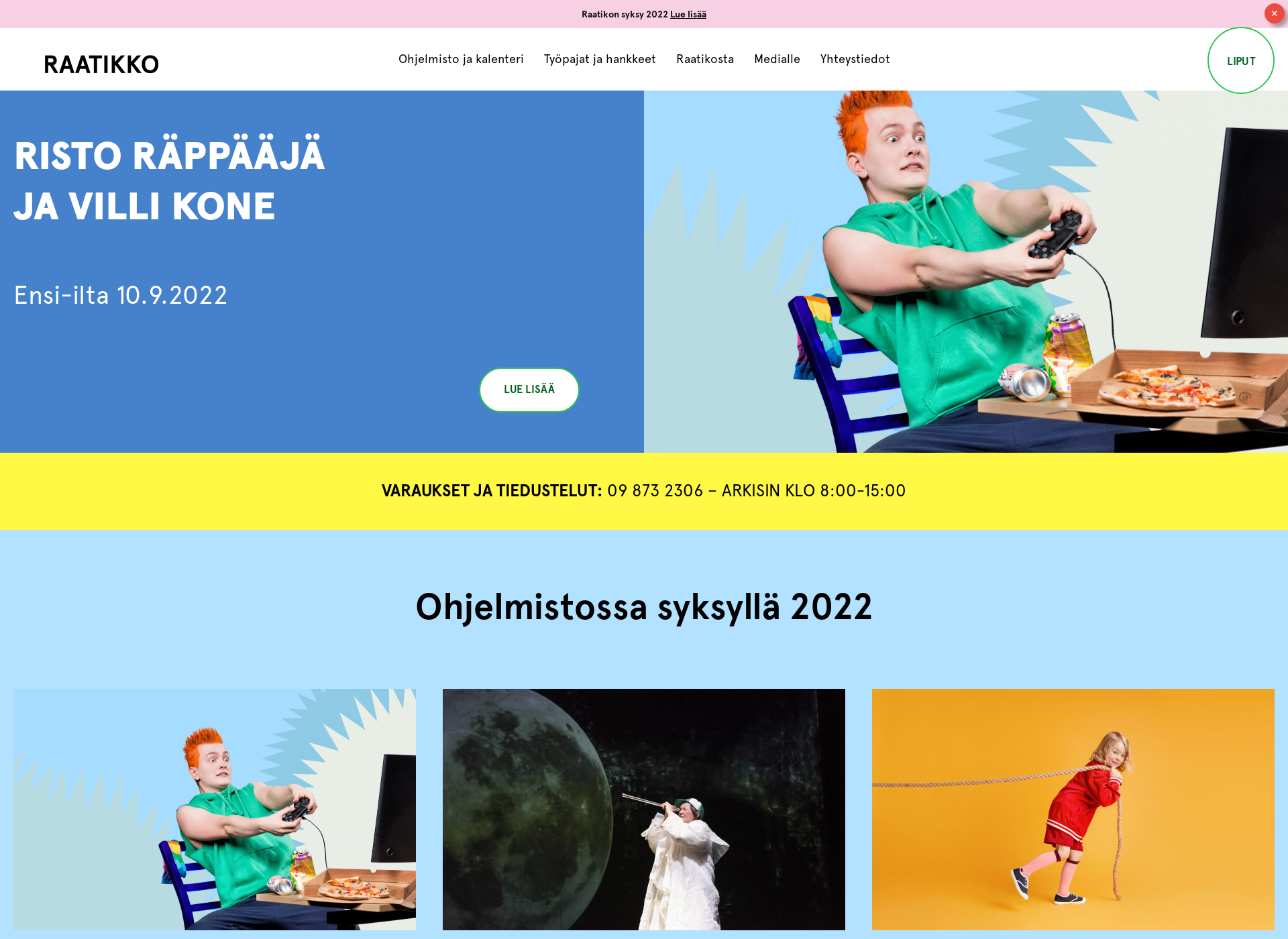 Skärmdump för raatikko.fi