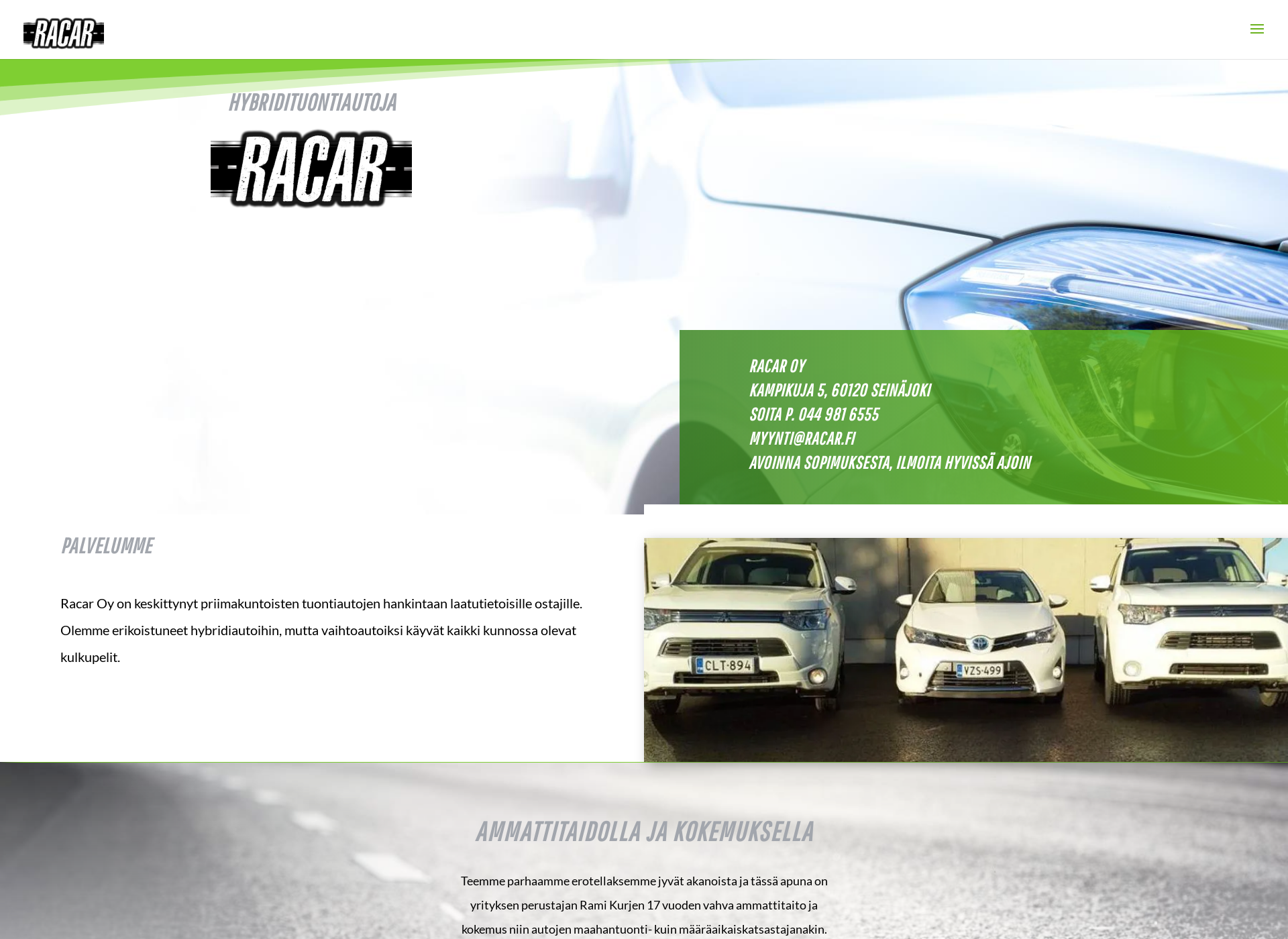 Screenshot for racar.fi