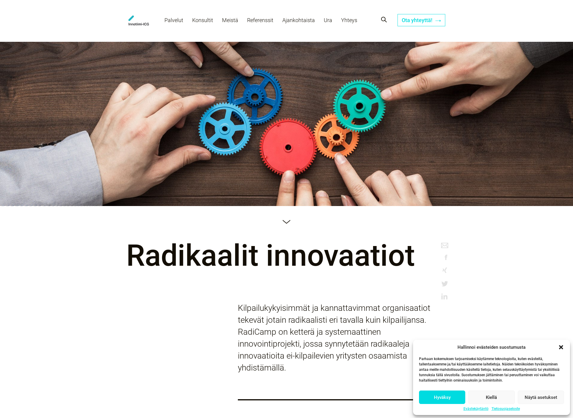 Screenshot for radicamp.fi