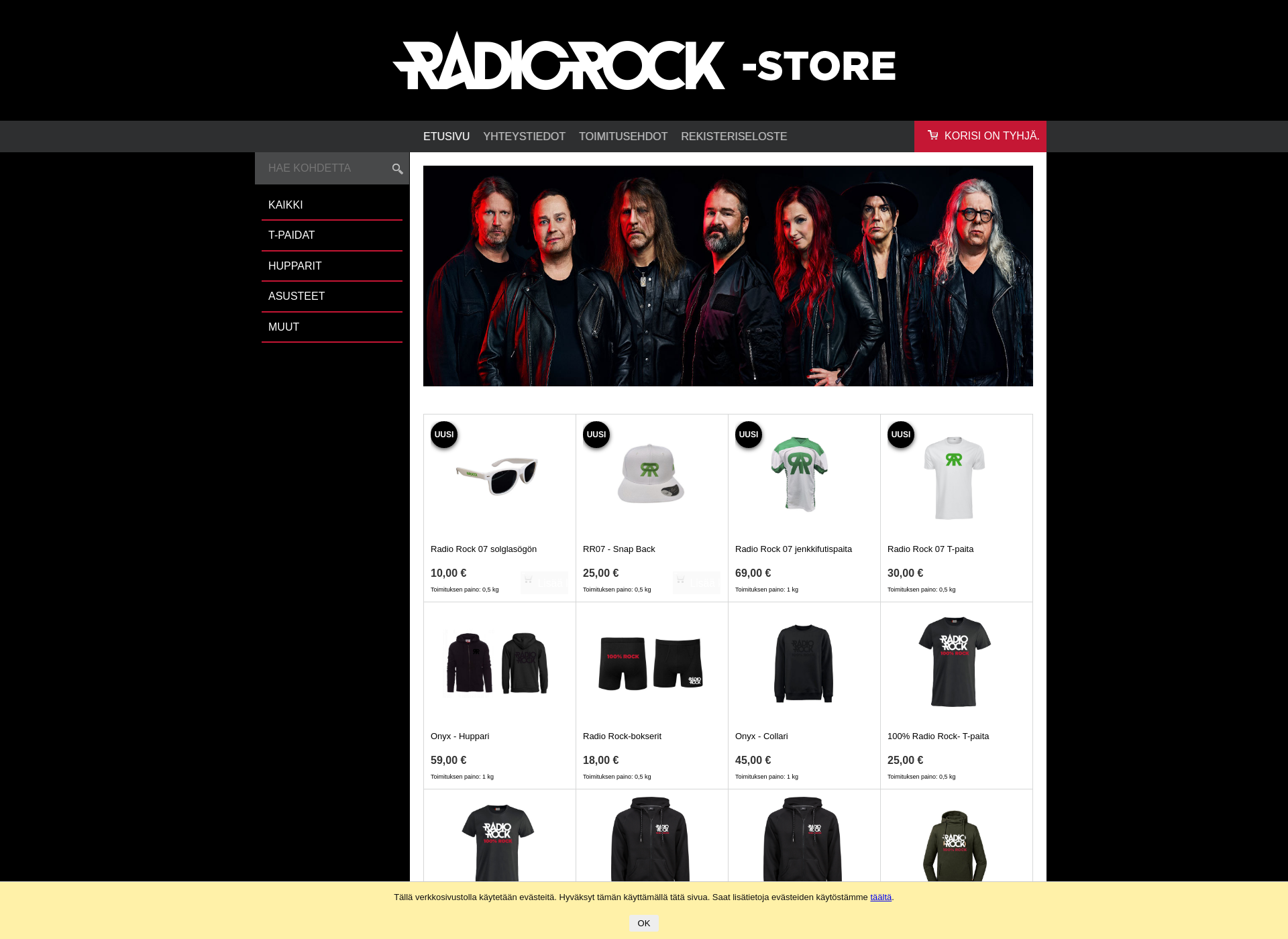 Screenshot for radiorockstore.fi