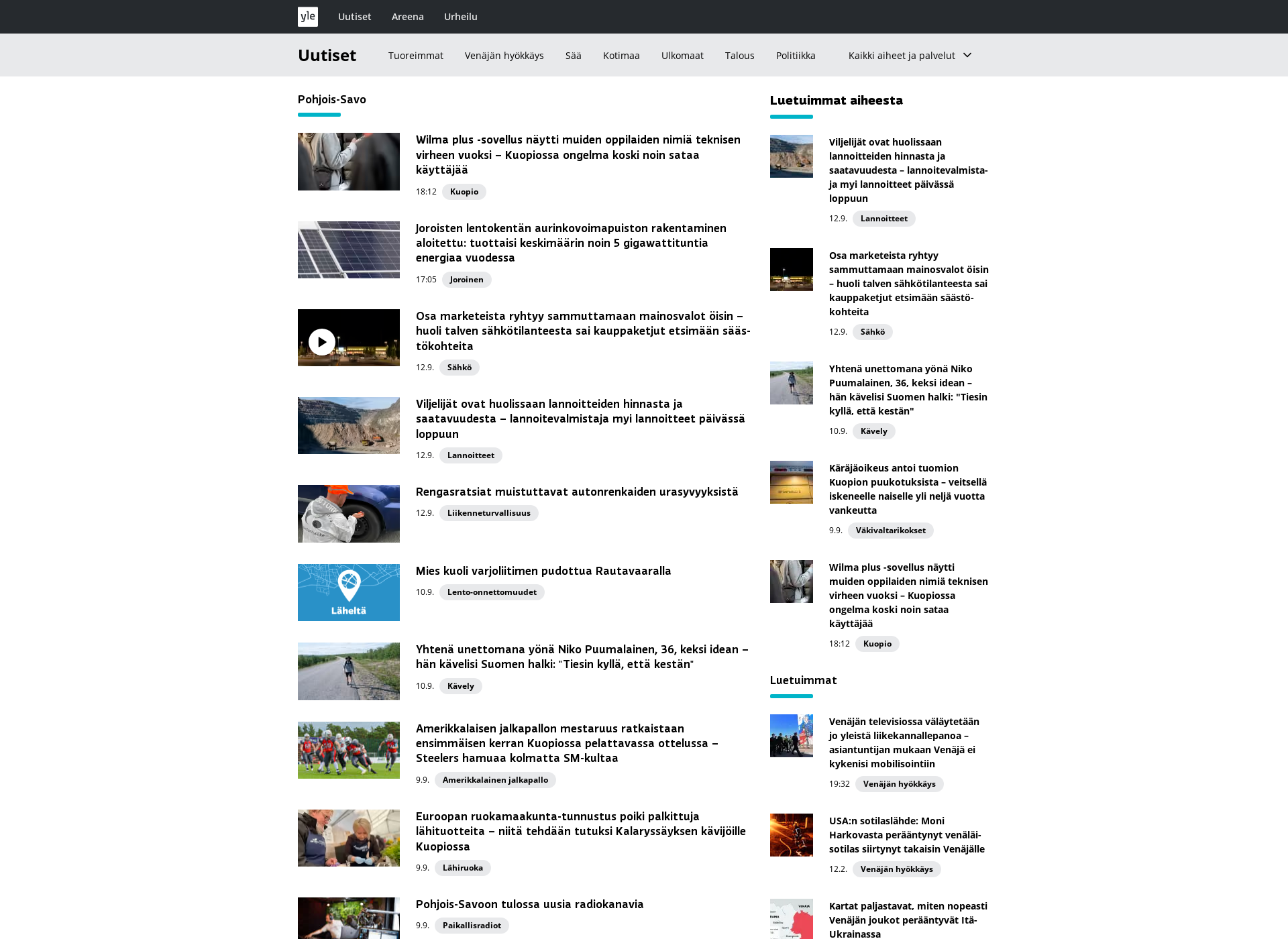 Screenshot for radiosavo.fi