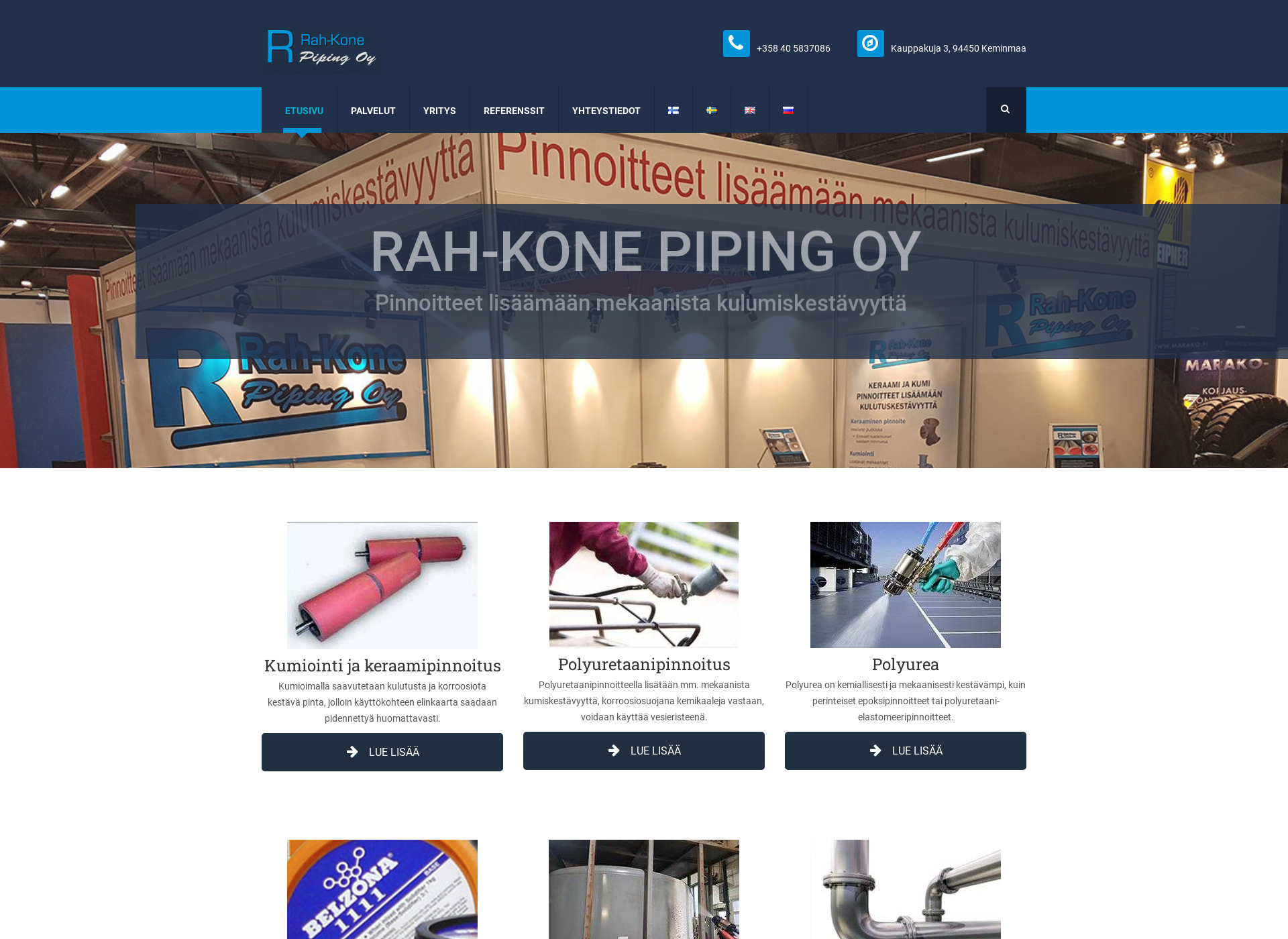 Screenshot for rah-kone.fi