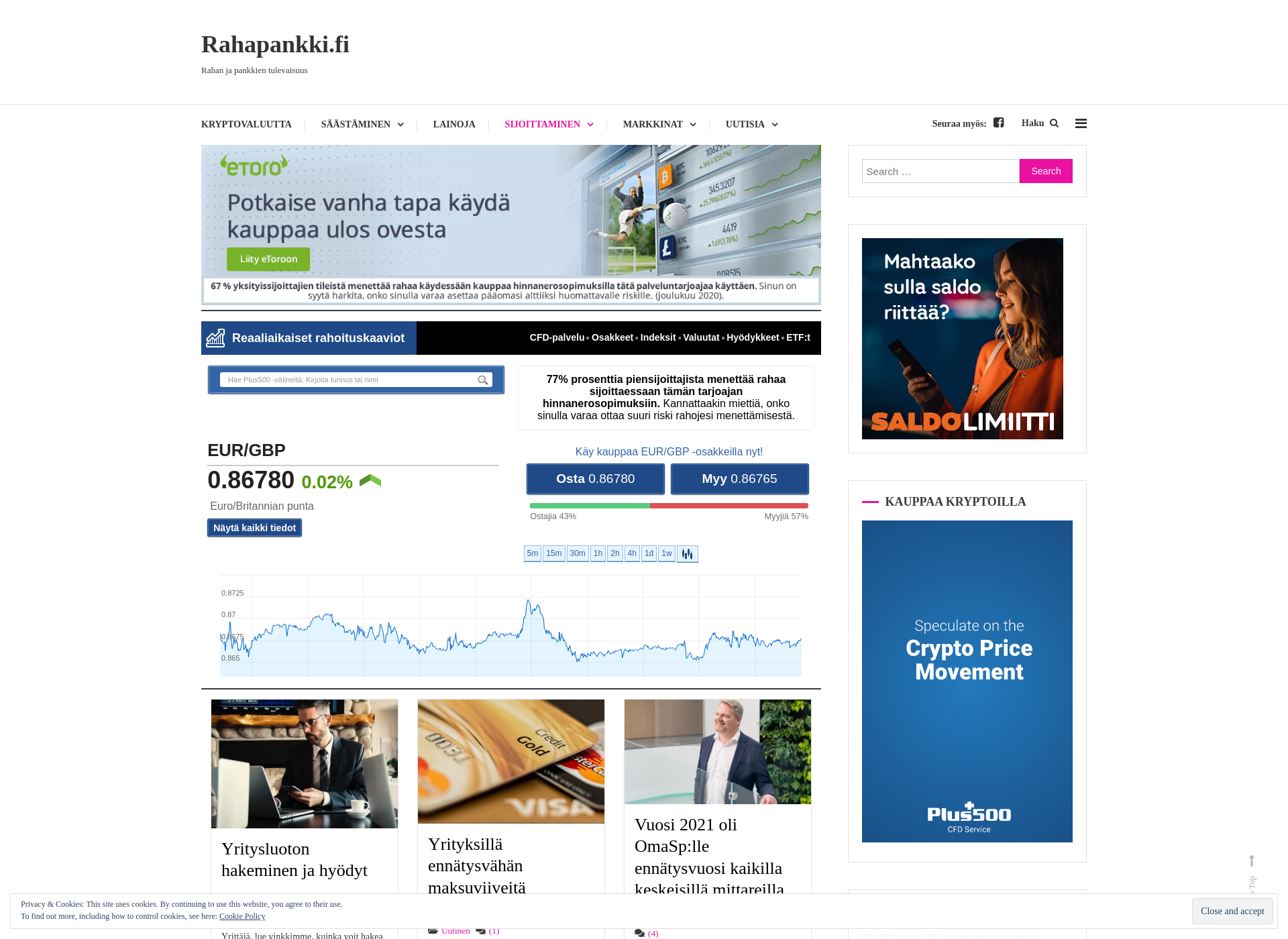 Screenshot for rahapankki.fi