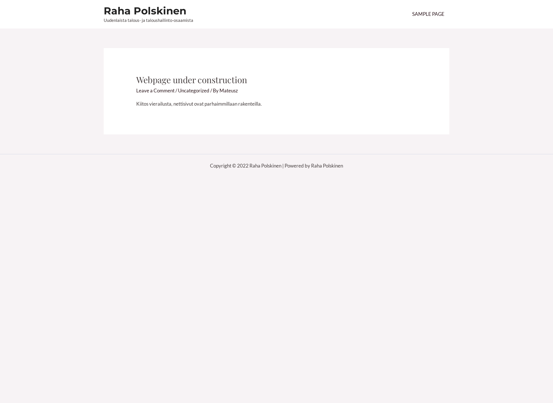 Screenshot for rahapolskinen.fi