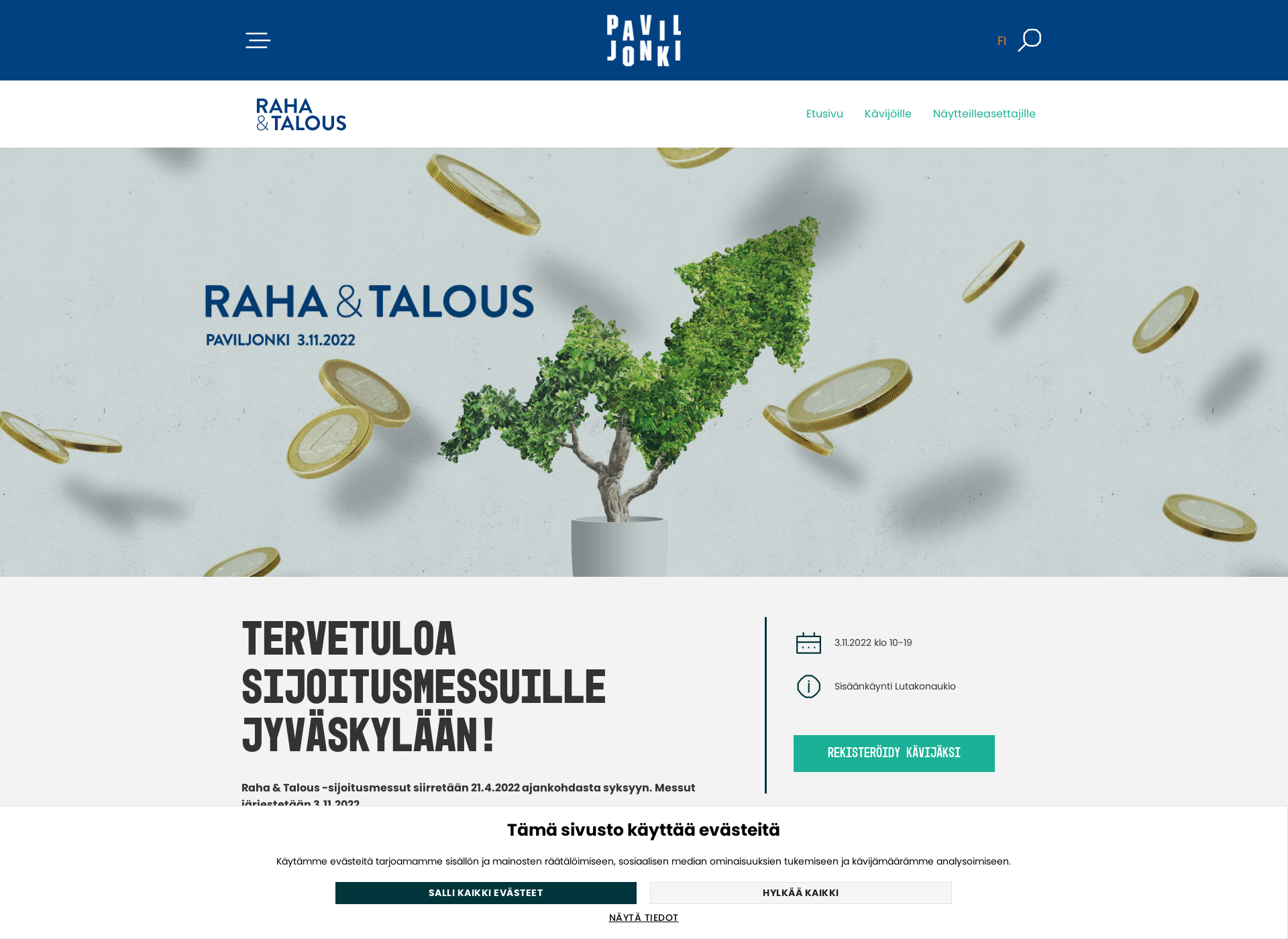Screenshot for rahatalous.fi