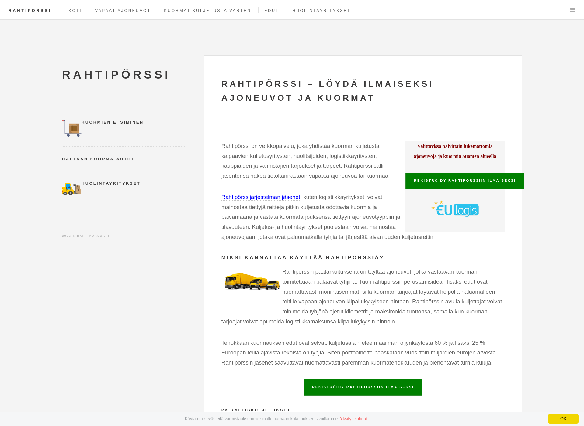 Screenshot for rahtiporssi.fi