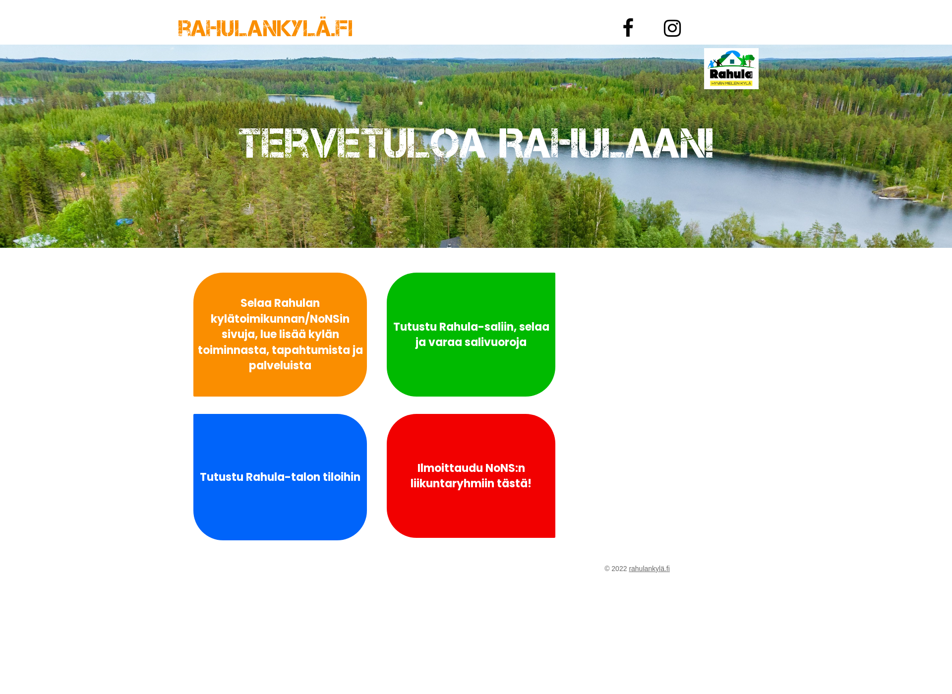 Screenshot for rahulankylä.fi