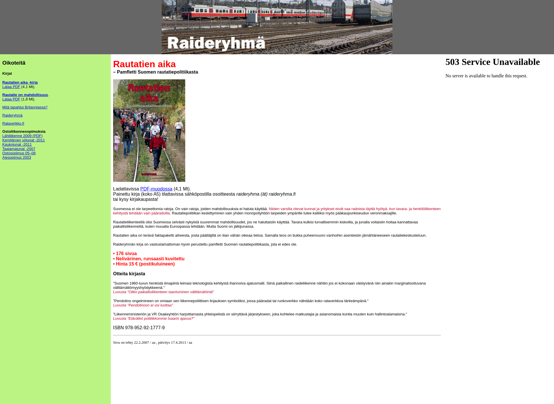 Screenshot for raideryhma.fi
