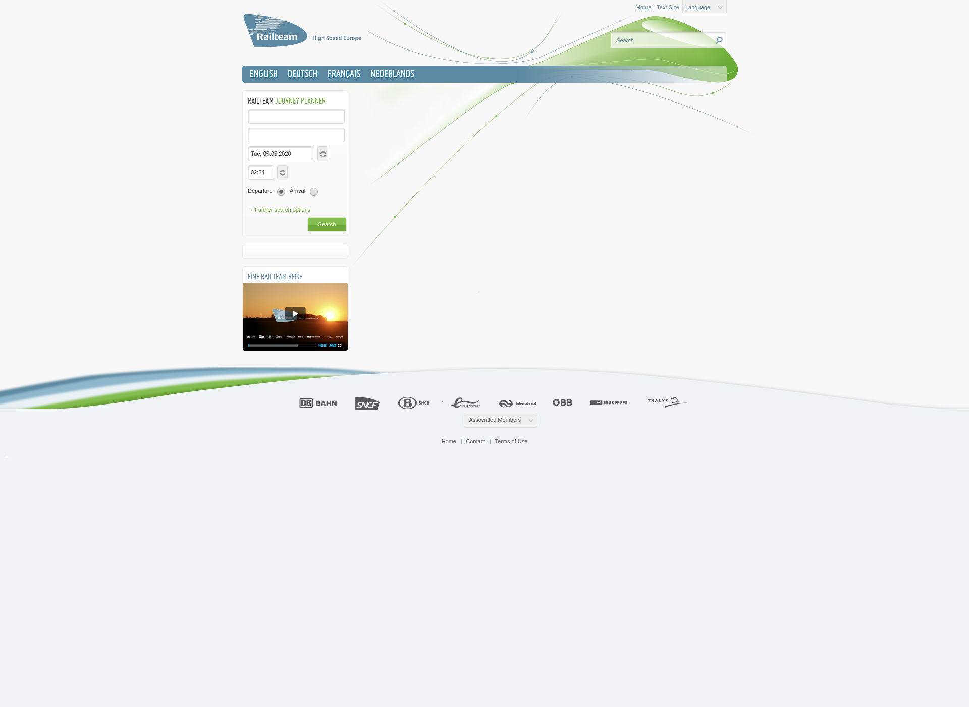 Screenshot for railteam.fi