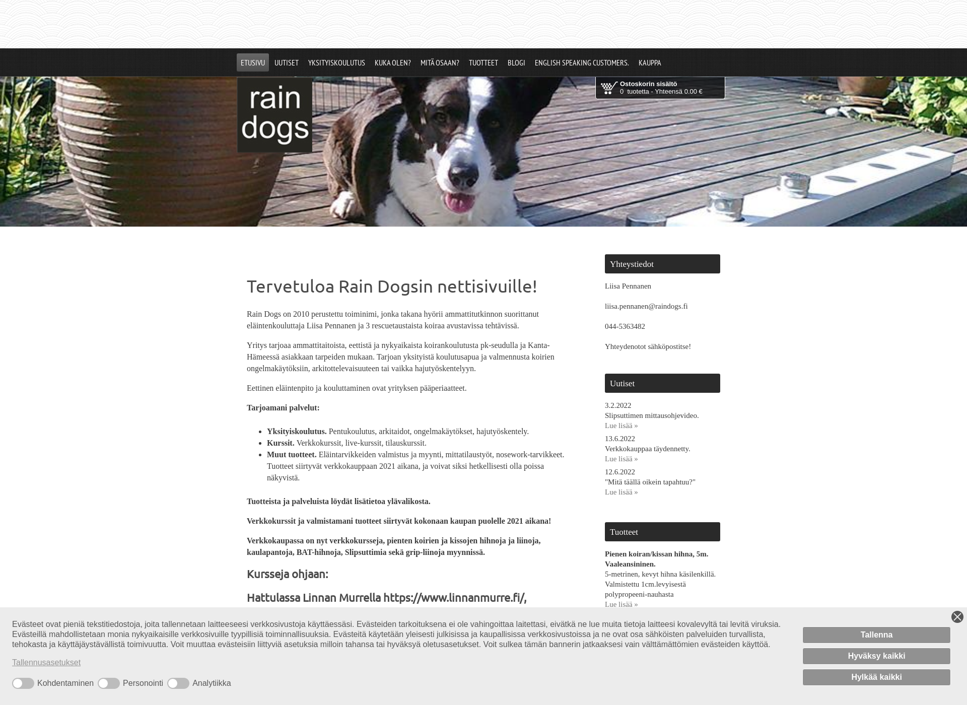 Screenshot for raindogs.fi