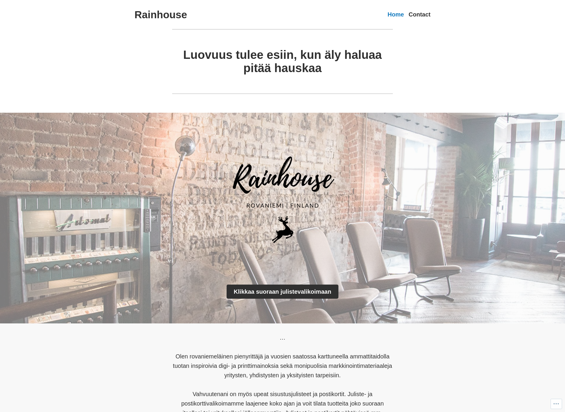 Screenshot for rainhouse.fi
