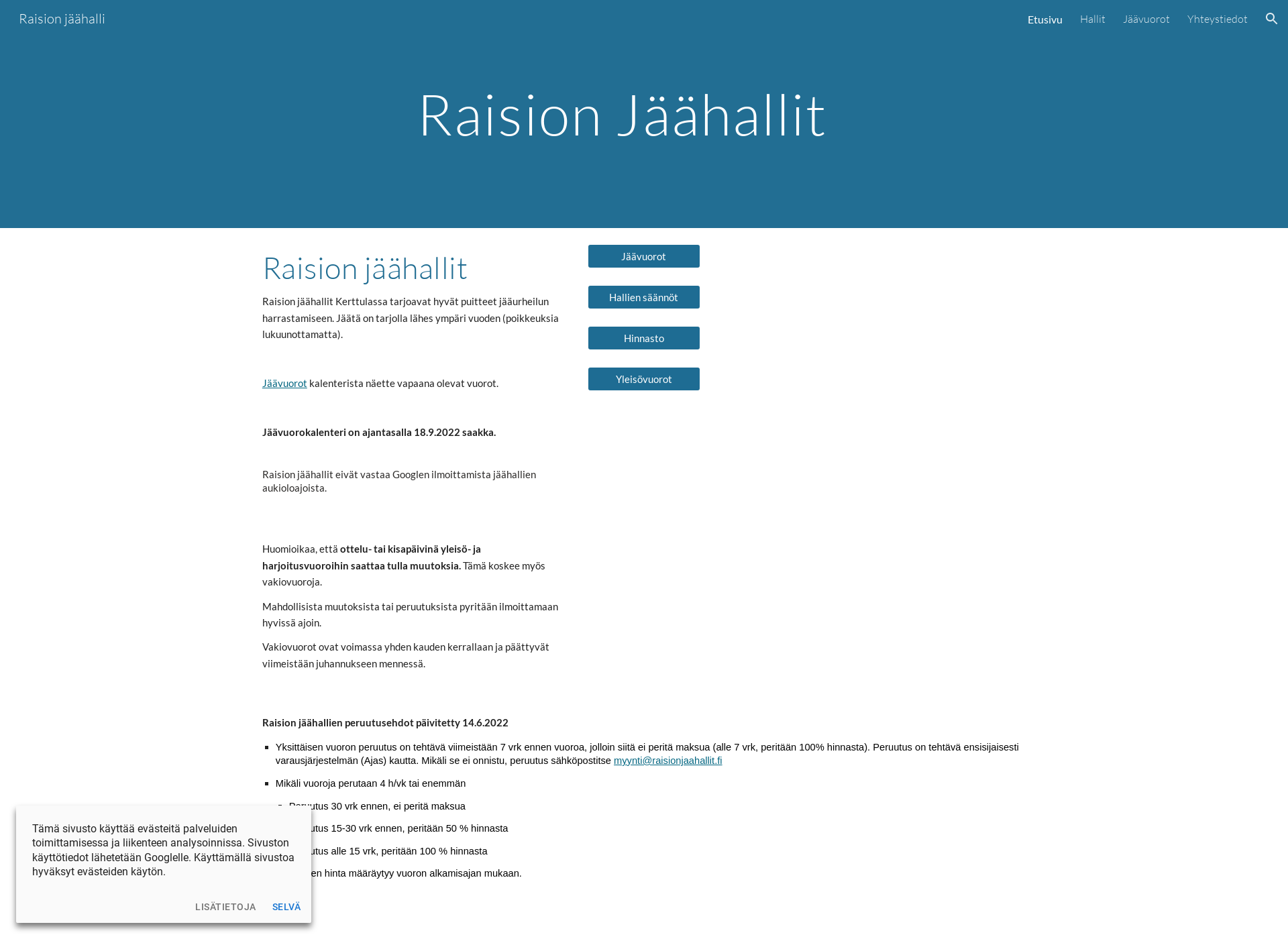 Screenshot for raisionjaahallit.fi
