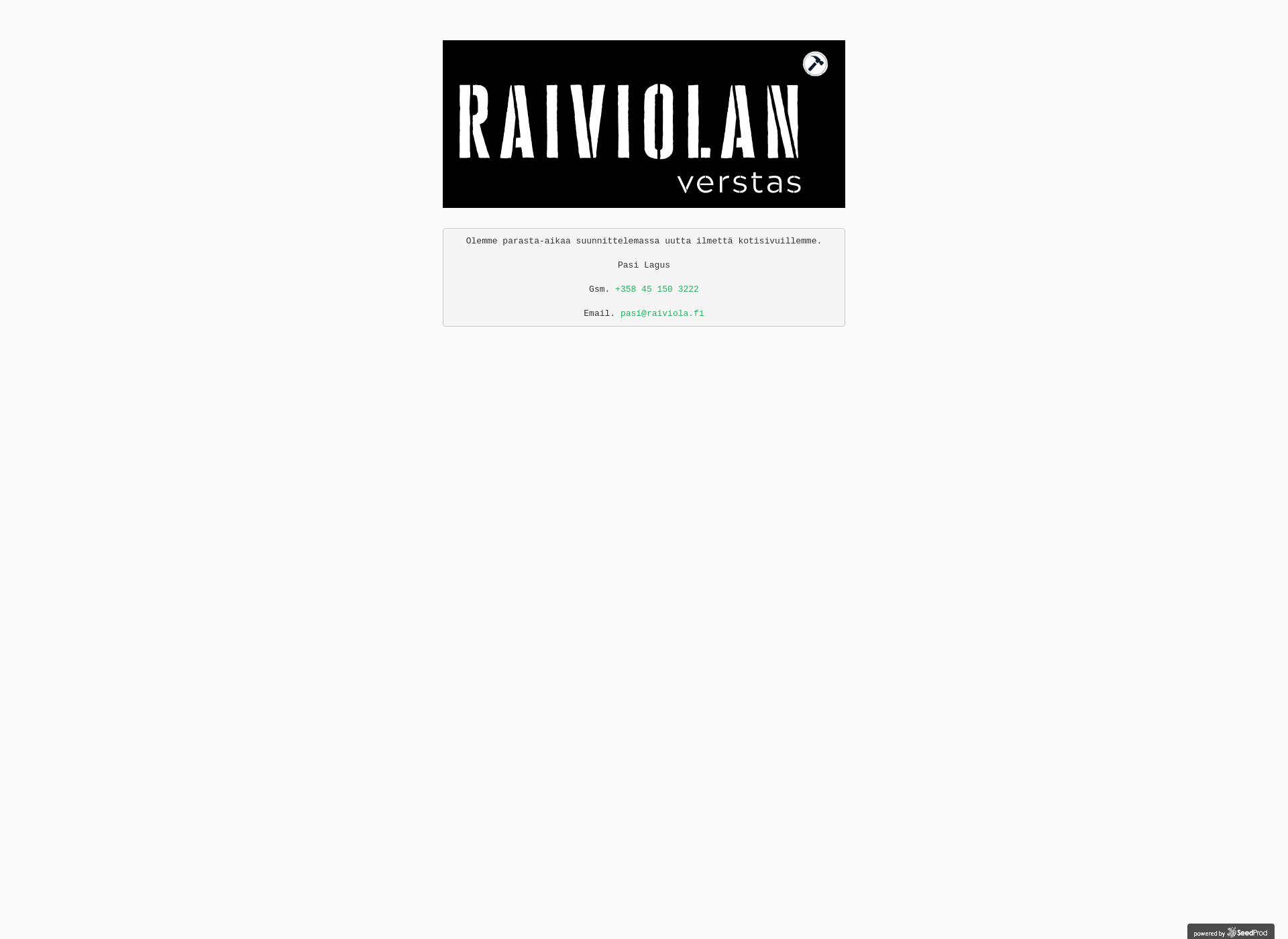 Screenshot for raiviola.fi
