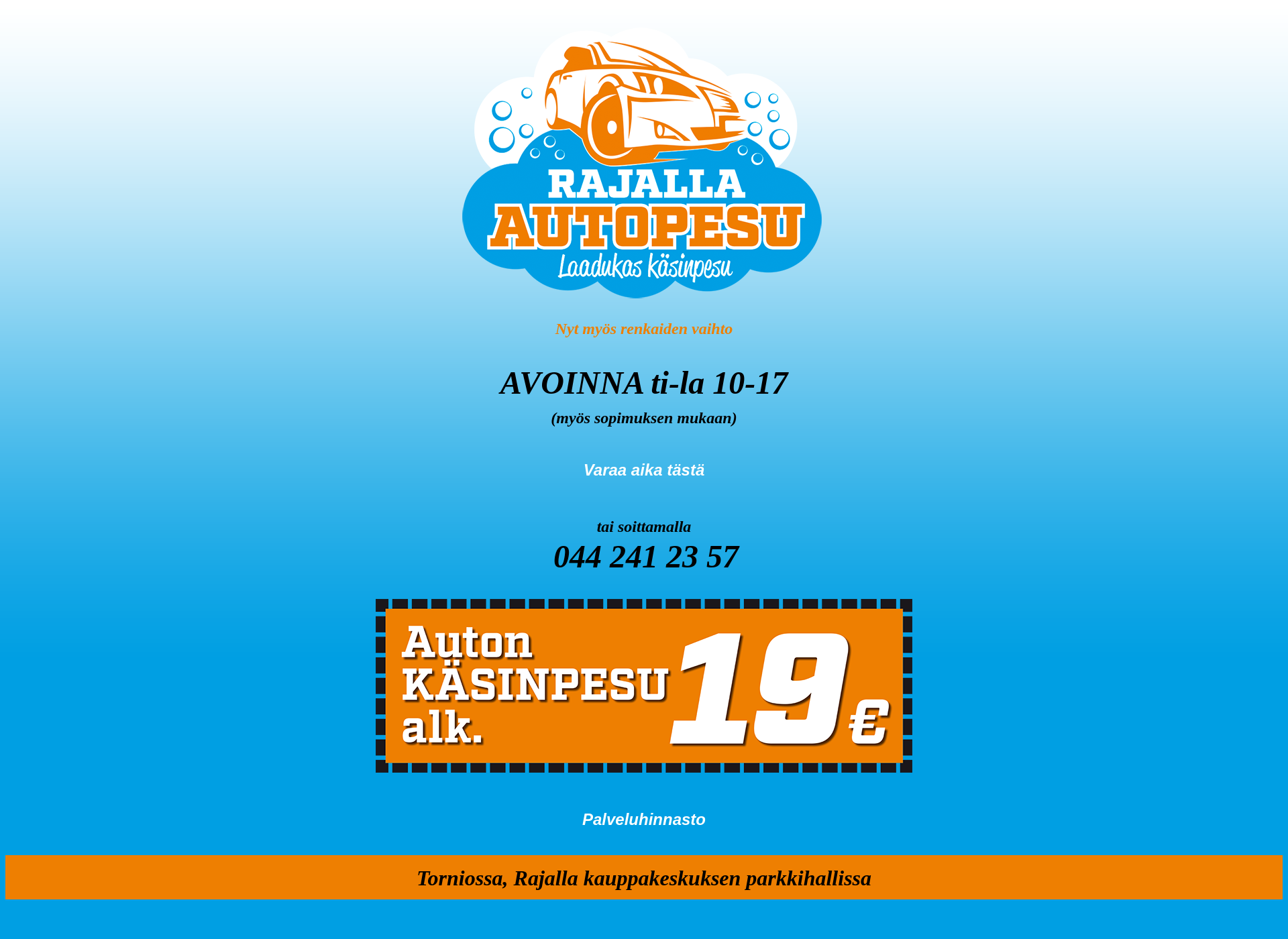 Screenshot for rajallaautopesu.fi