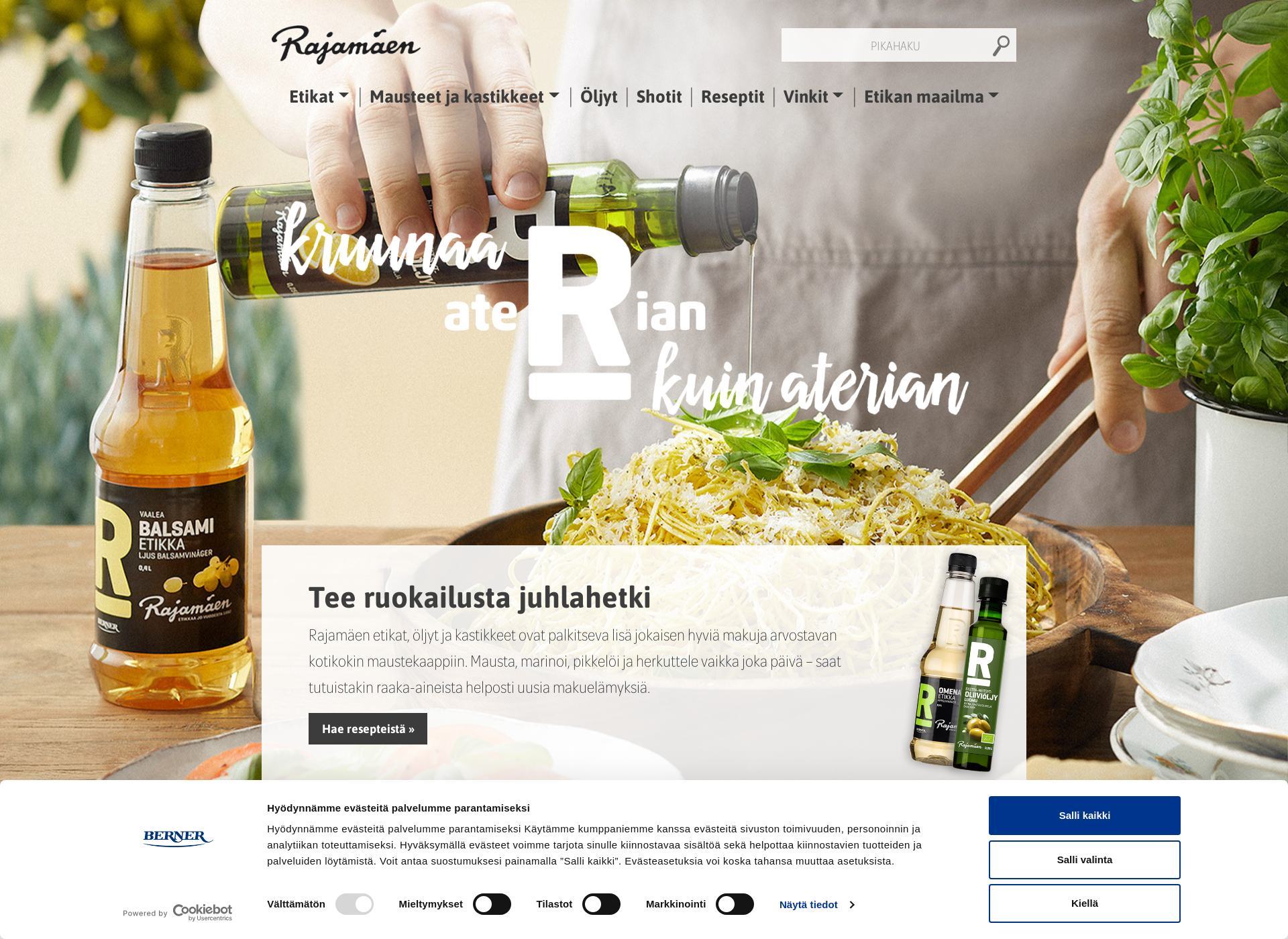 Screenshot for rajamaen.fi