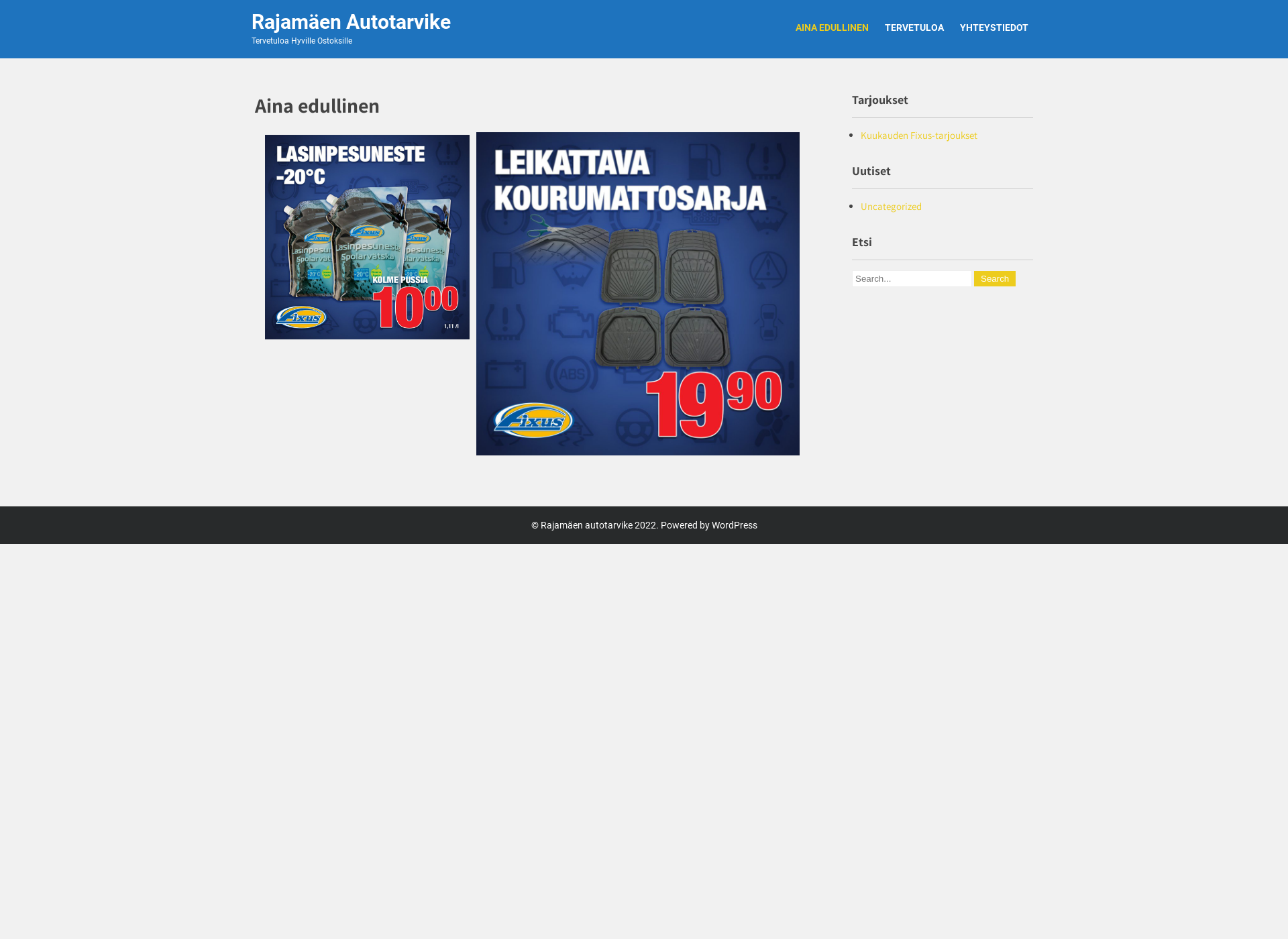 Screenshot for rajamaenautotarvike.fi