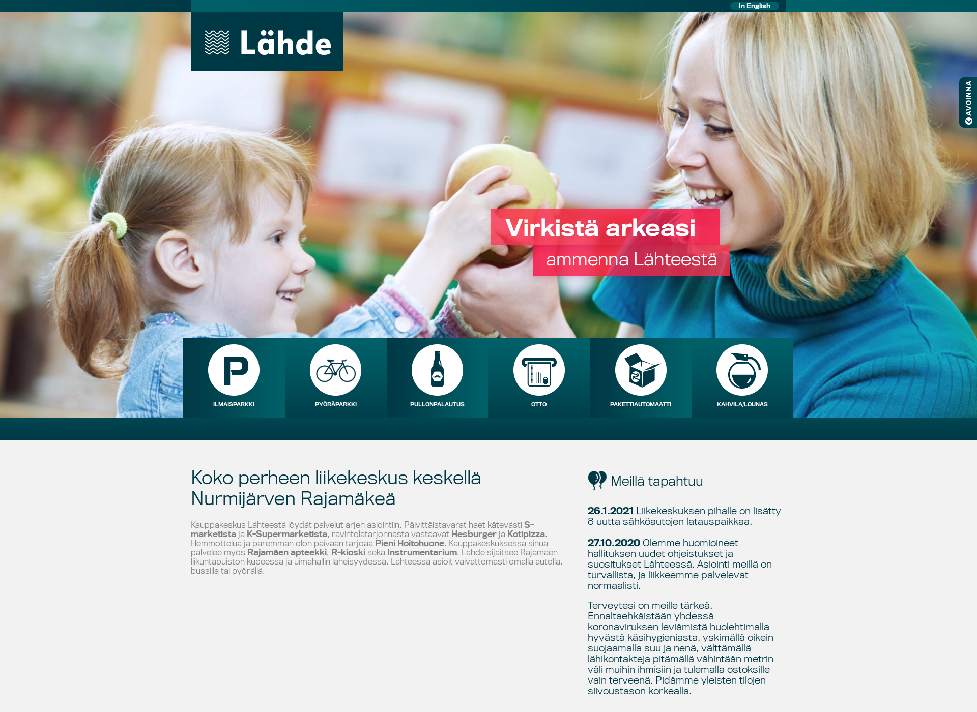 Screenshot for rajamaenlahde.fi
