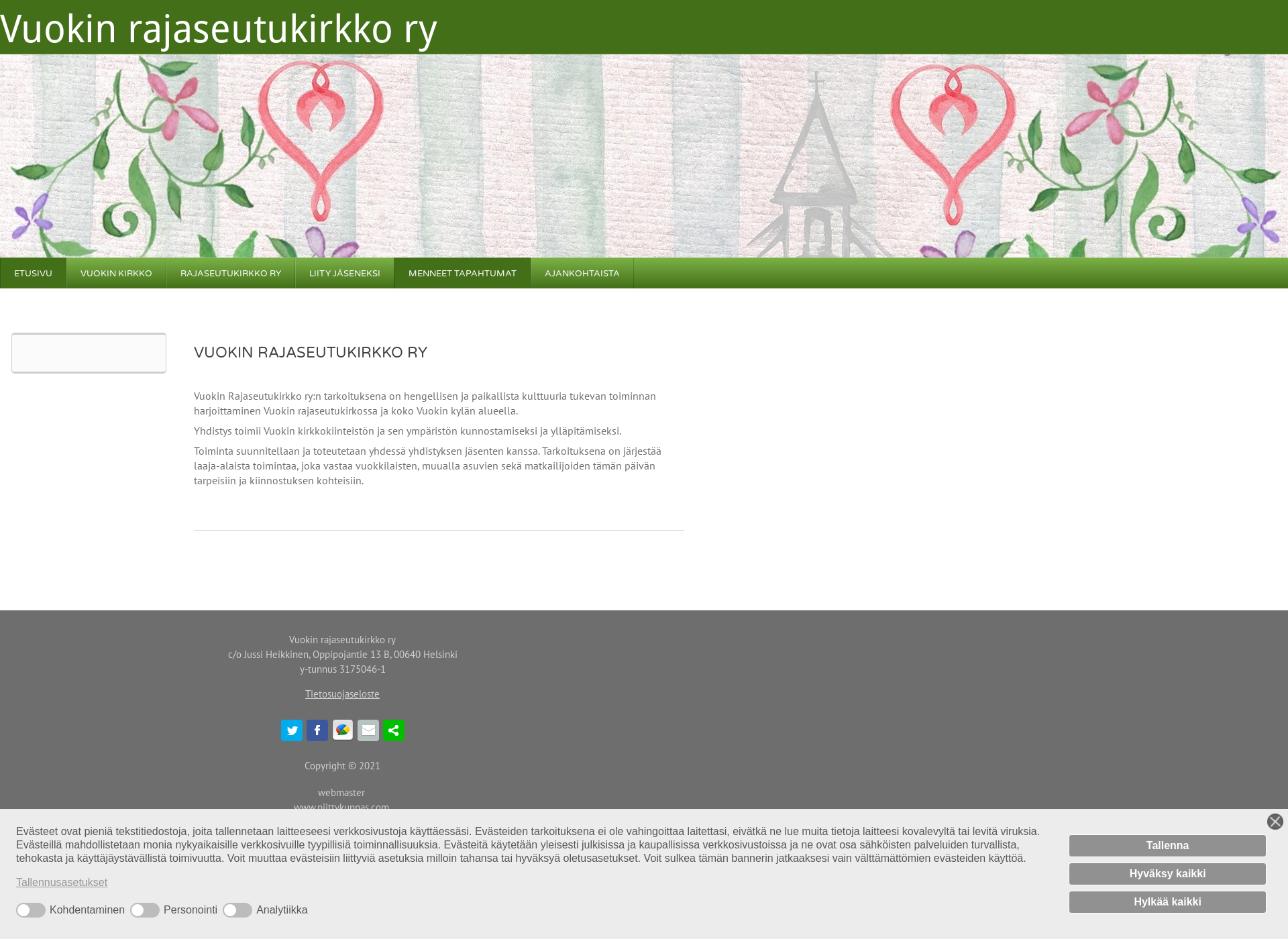 Screenshot for rajaseutukirkko.fi