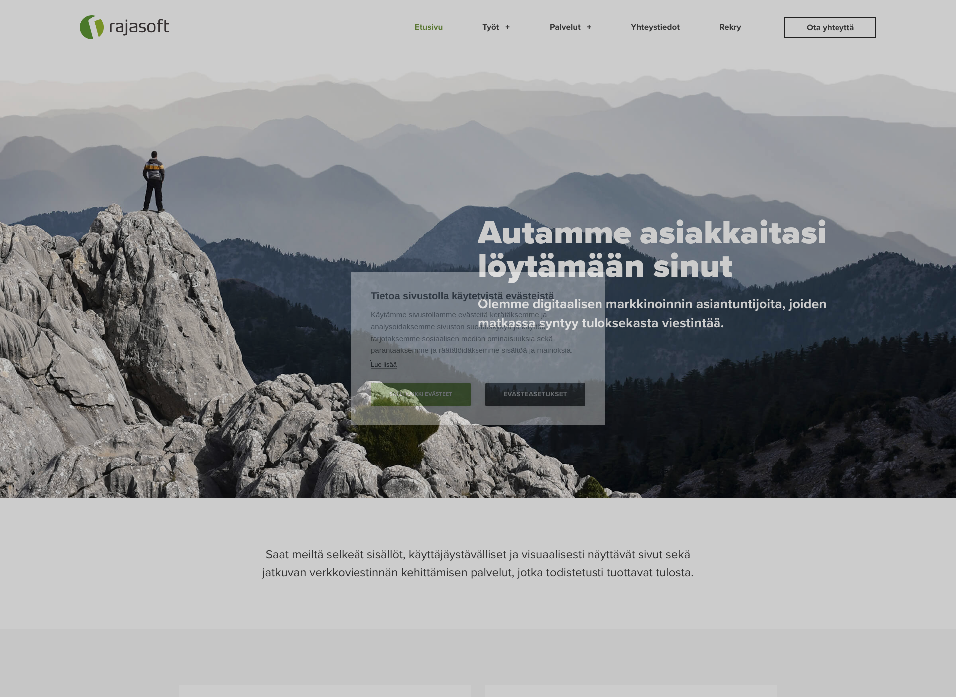 Screenshot for rajasoft.fi