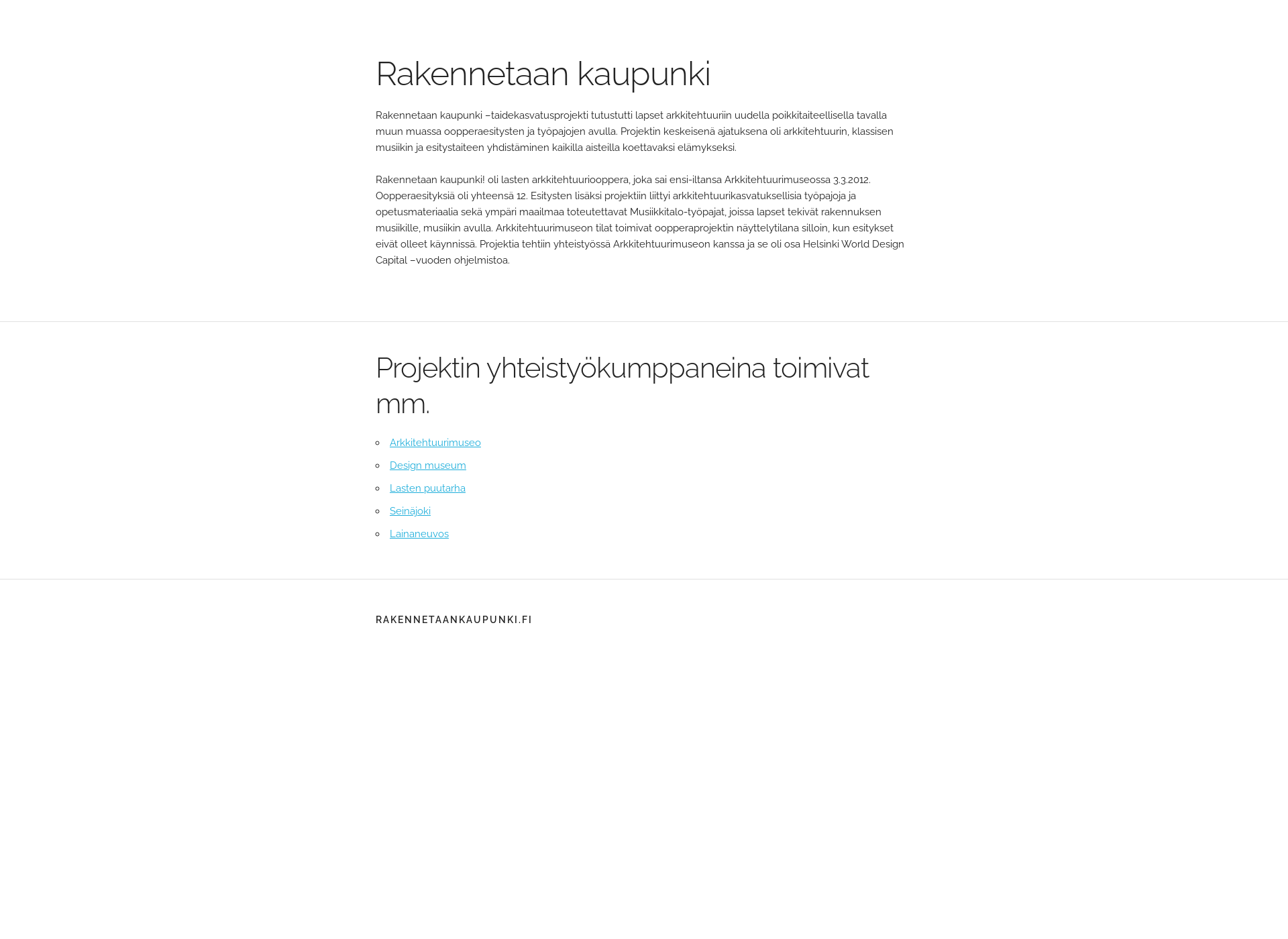 Screenshot for rakennetaankaupunki.fi