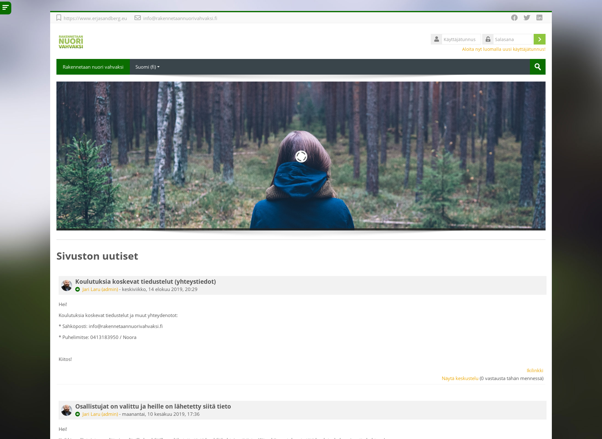Screenshot for rakennetaannuorivahvaksi.fi