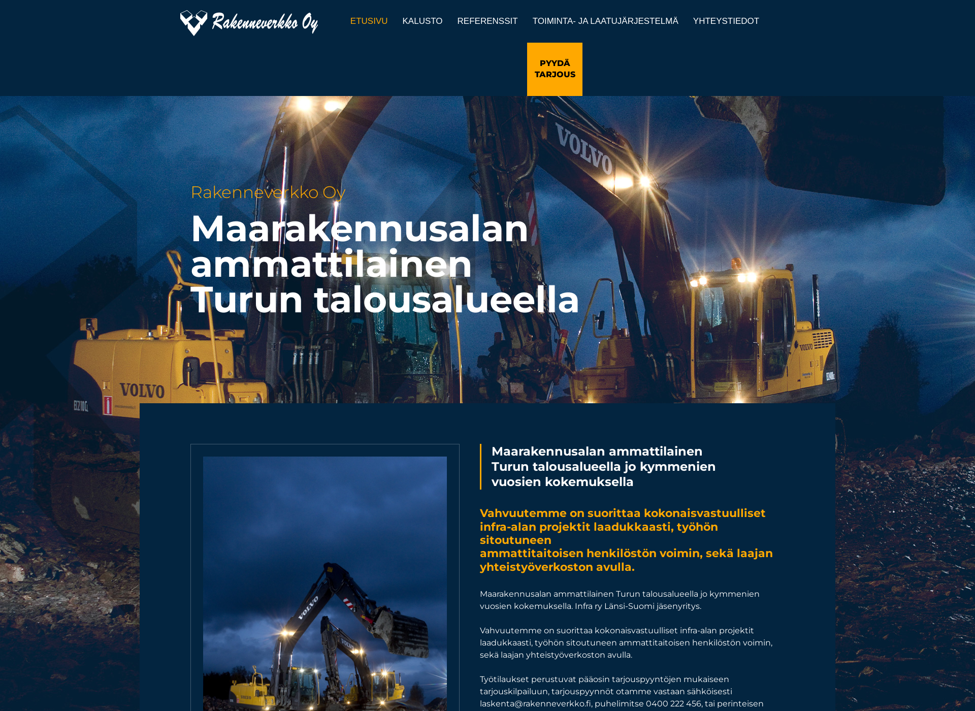 Screenshot for rakenneverkko.fi