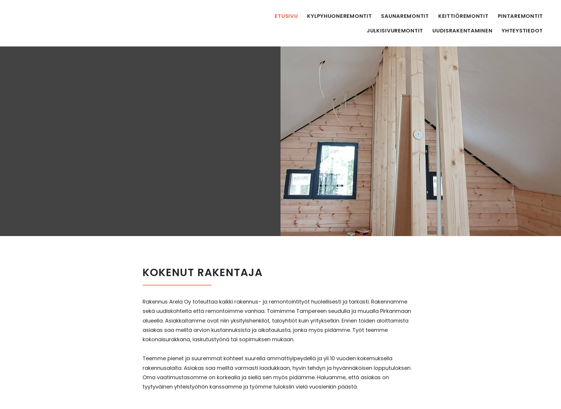 Screenshot for rakennusarela.fi
