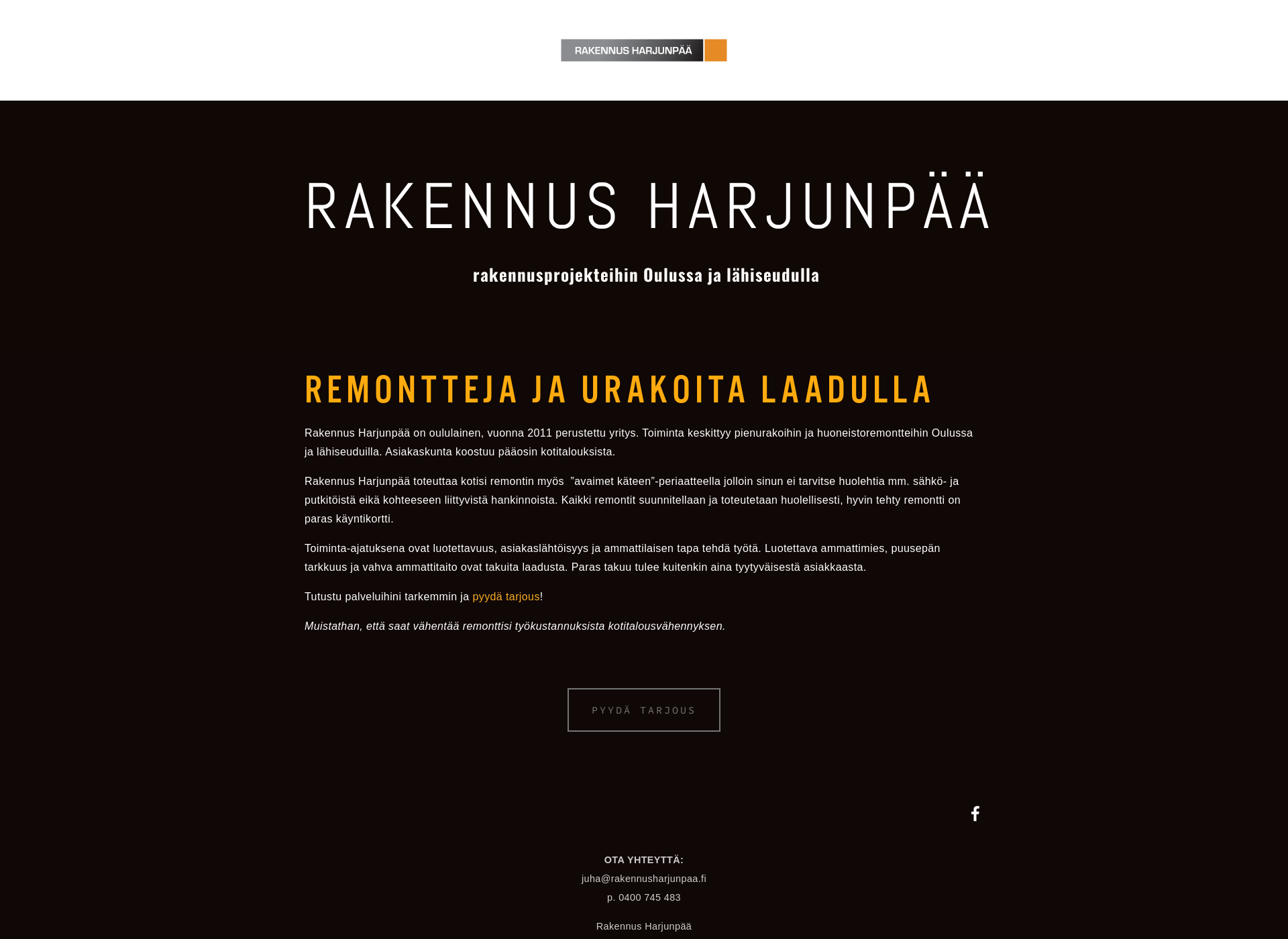 Screenshot for rakennusharjunpaa.fi
