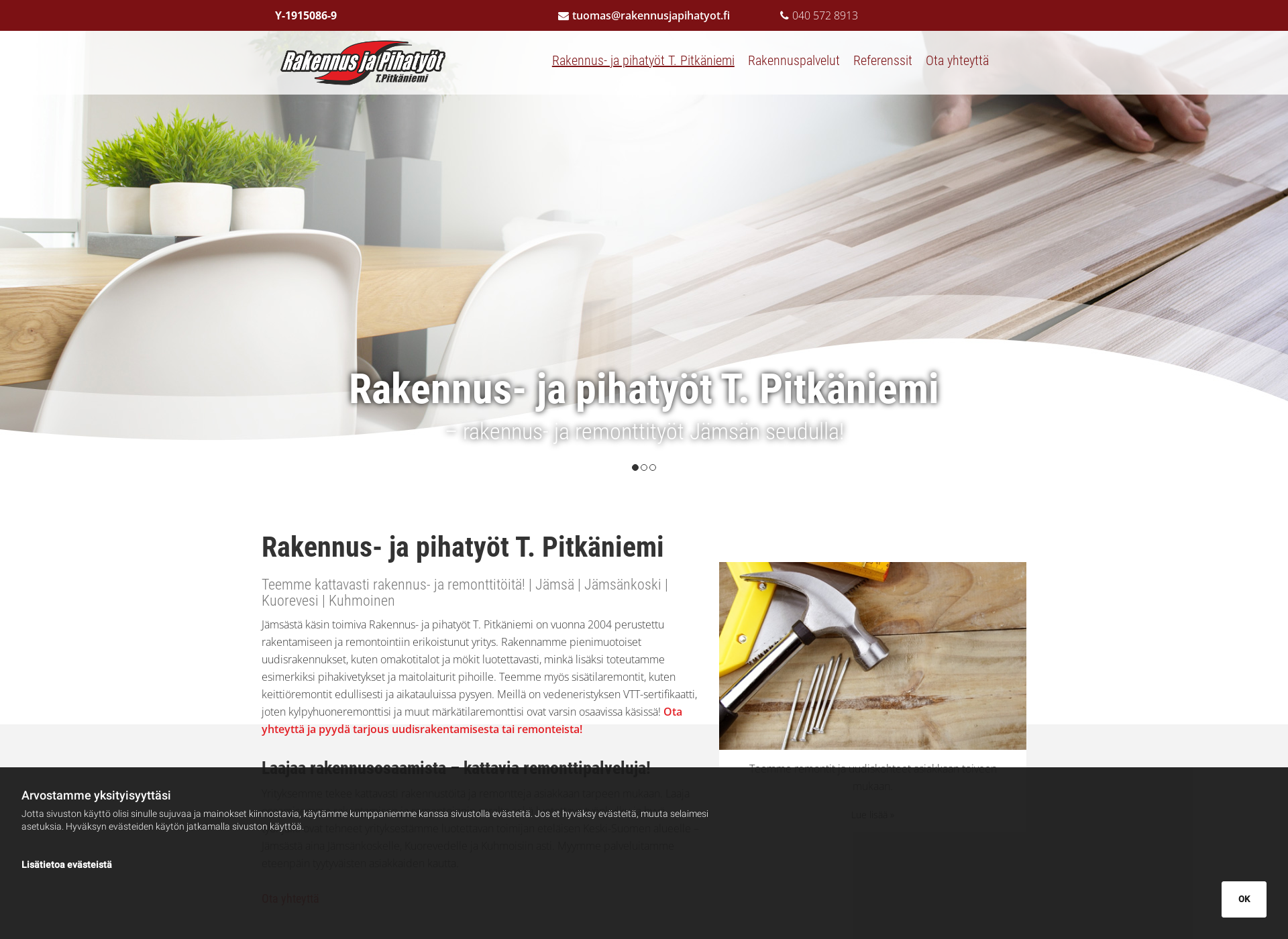 Screenshot for rakennusjapihatyot.fi