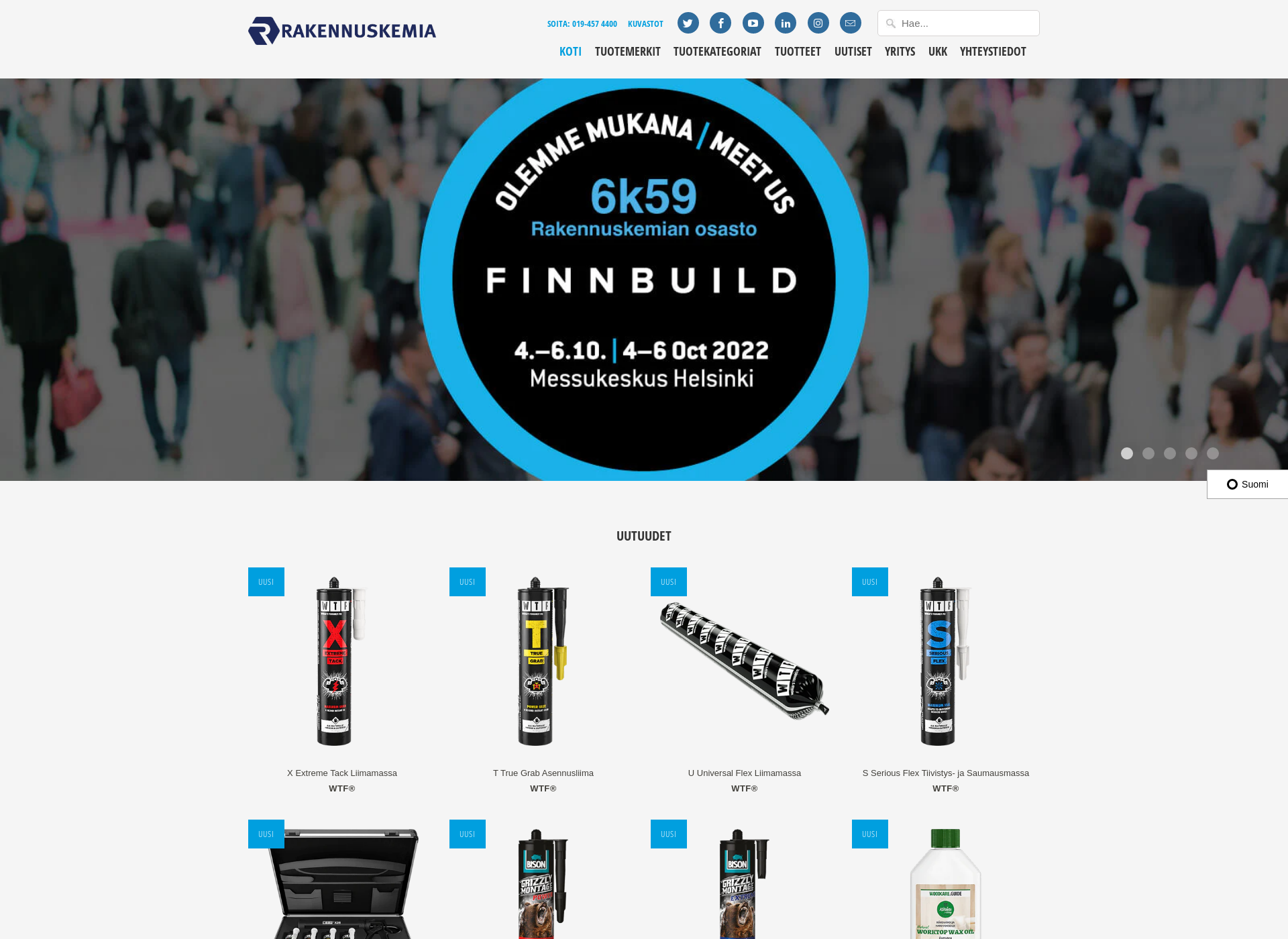Screenshot for rakennuskemia.fi