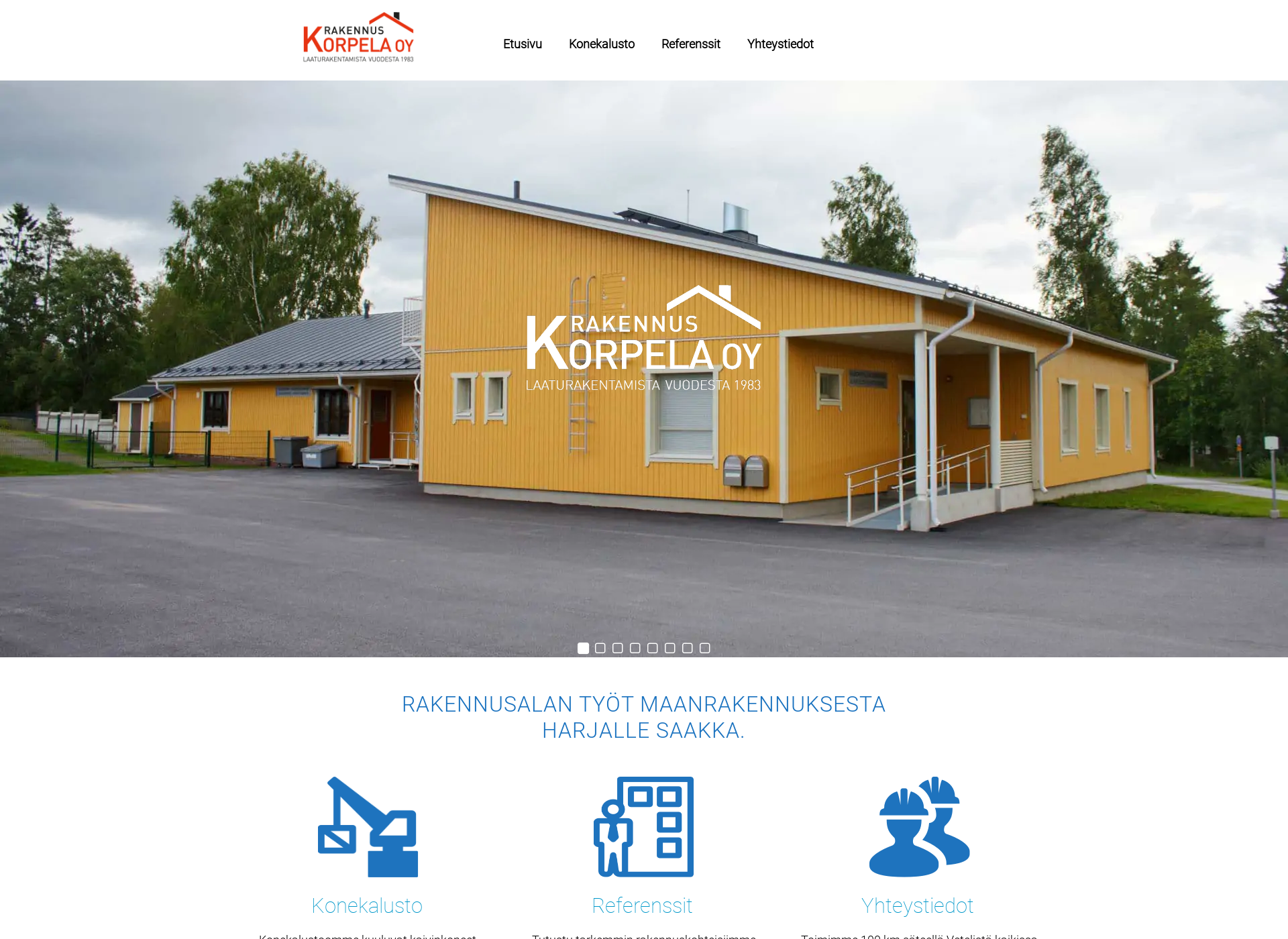 Screenshot for rakennuskorpelaoy.fi