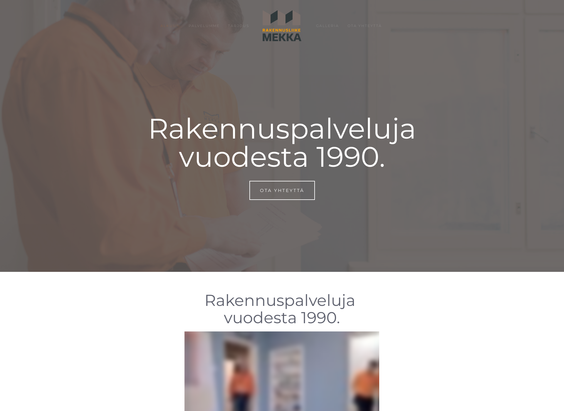 Screenshot for rakennusliikemekka.fi