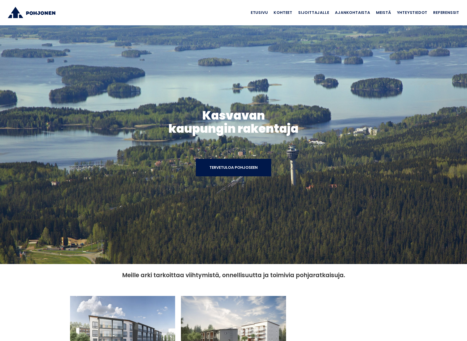 Screenshot for rakennusliikepohjonen.fi