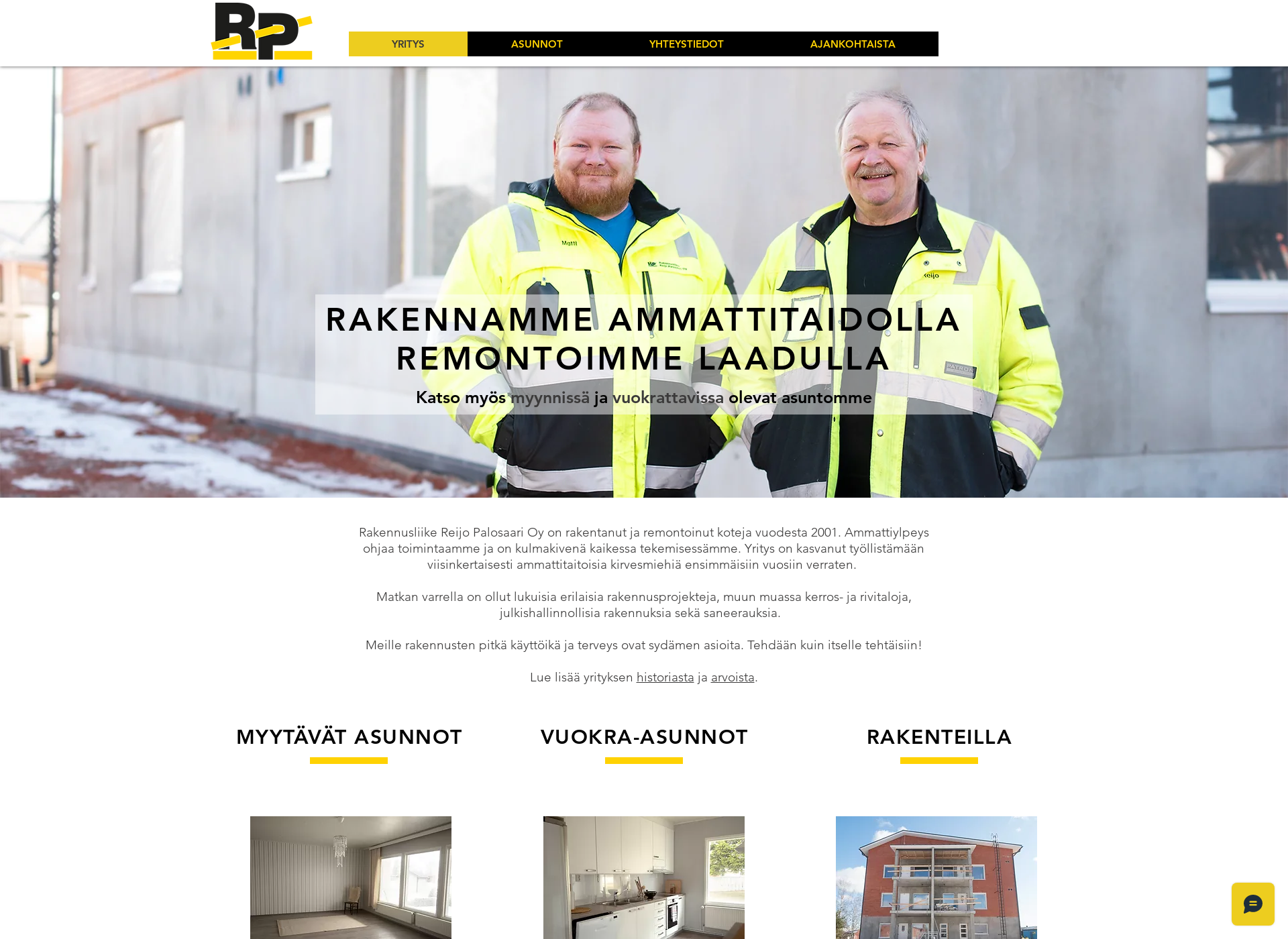 Näyttökuva rakennusliikereijopalosaari.fi
