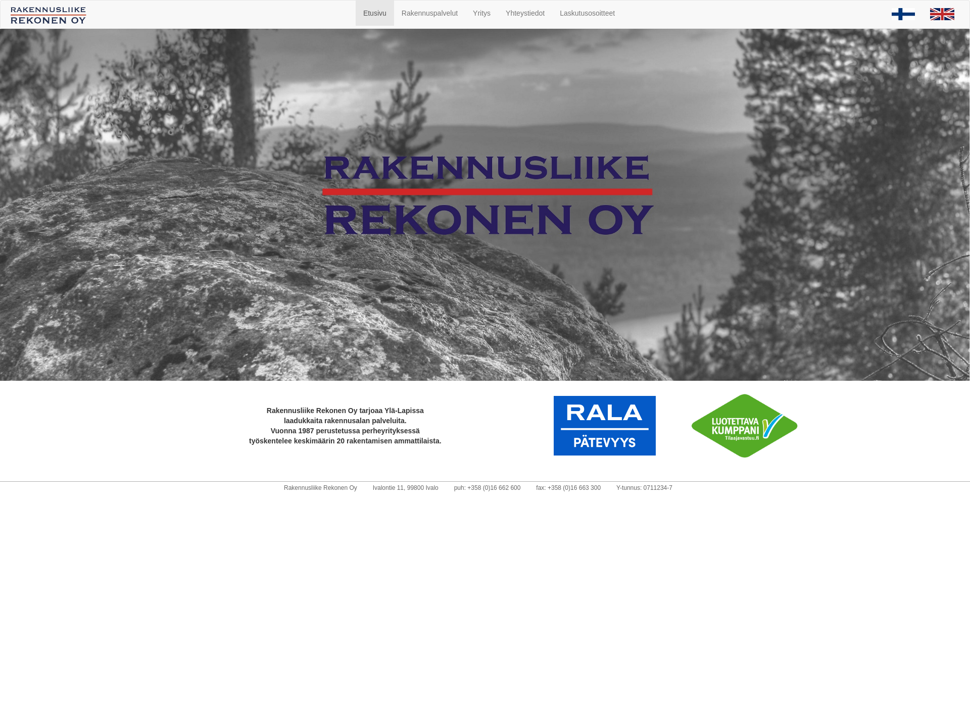 Screenshot for rakennusliikerekonen.fi