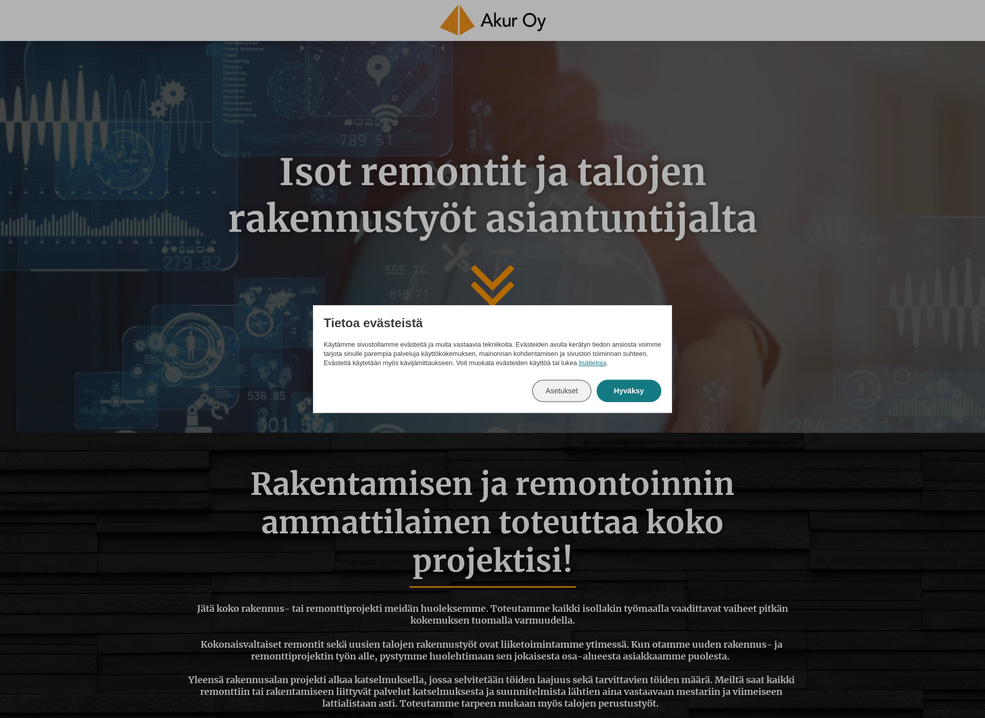 Screenshot for rakennusliiketurku.fi