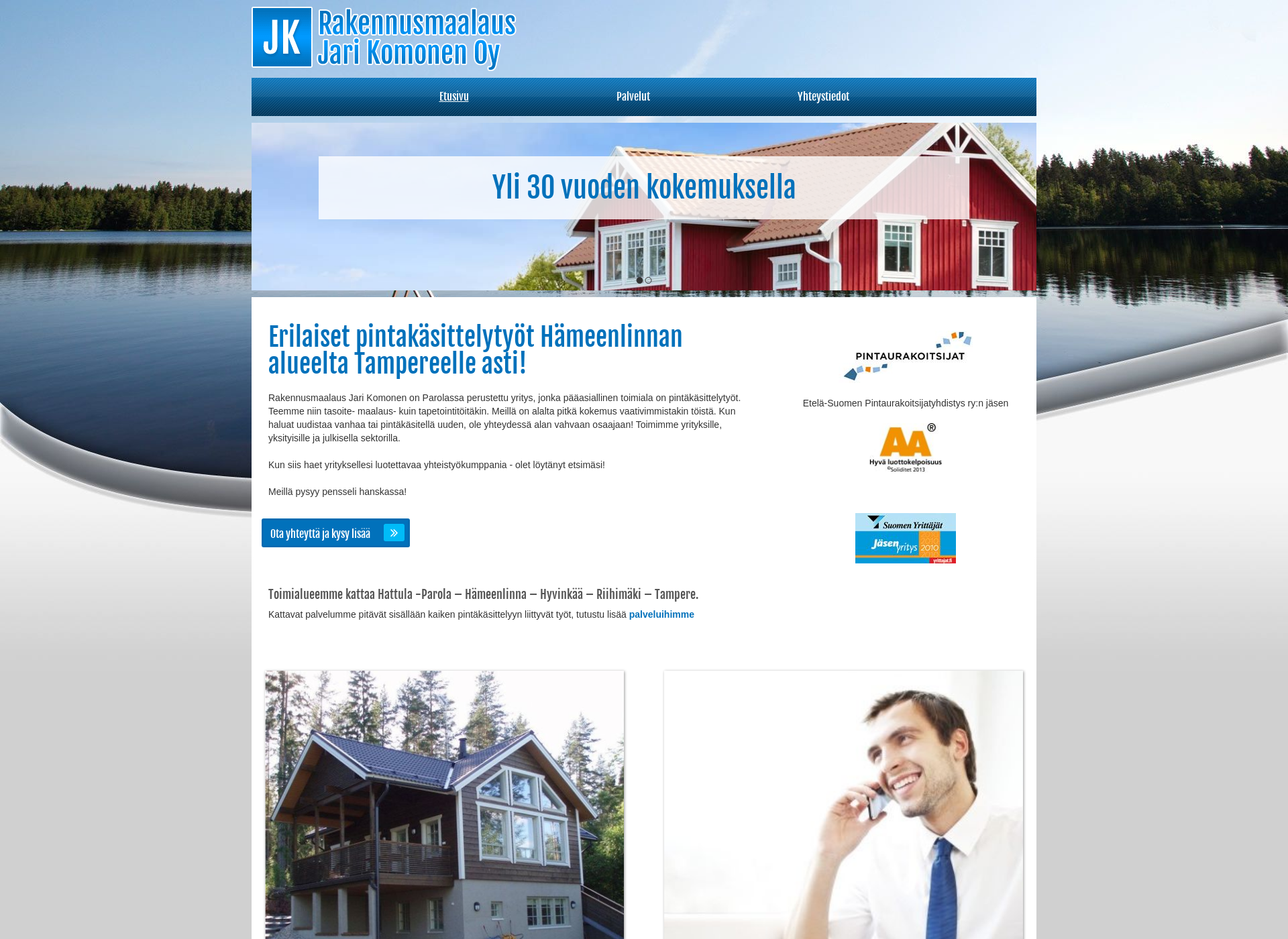 Screenshot for rakennusmaalauskomonen.fi