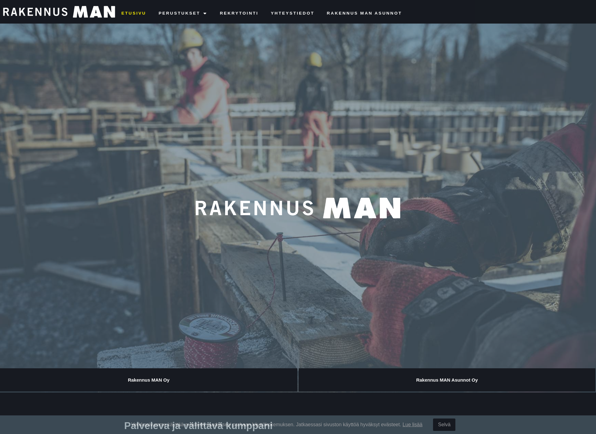 Screenshot for rakennusman.fi