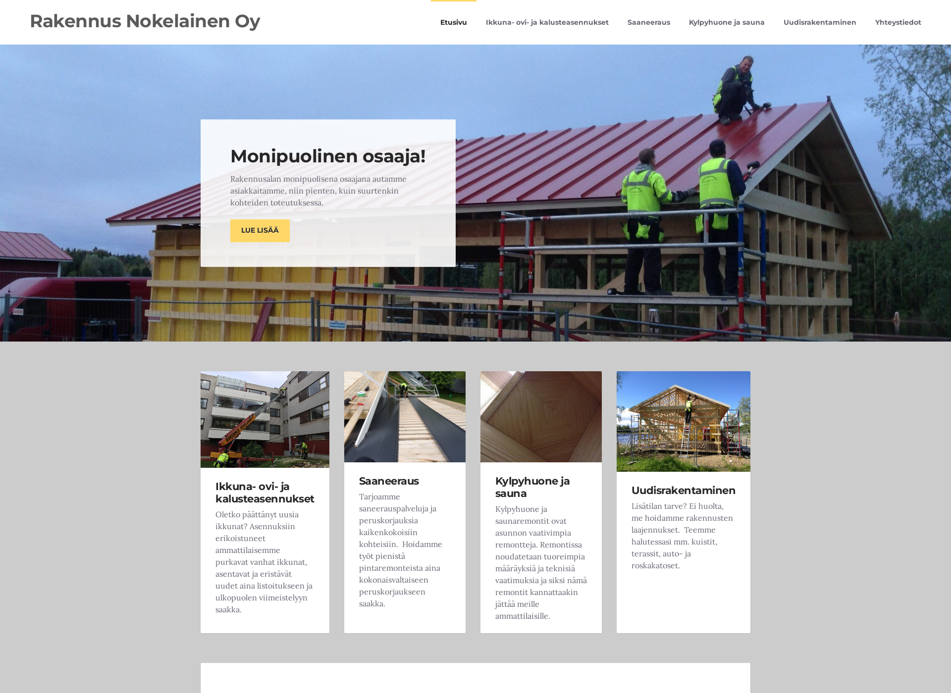 Screenshot for rakennusnokelainen.fi