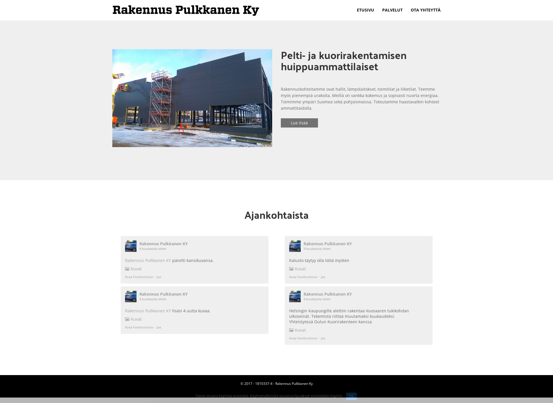 Screenshot for rakennuspulkkanen.fi