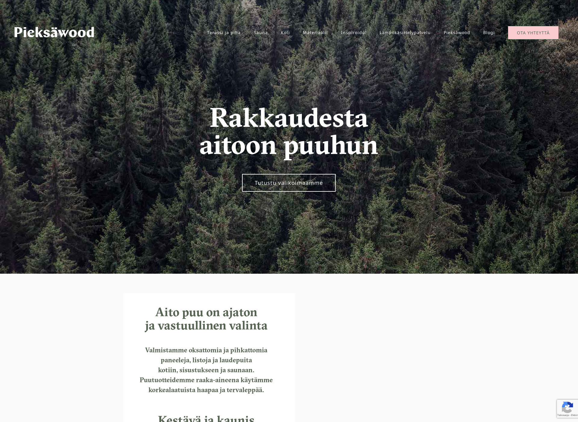 Skärmdump för rakennuspuu.fi
