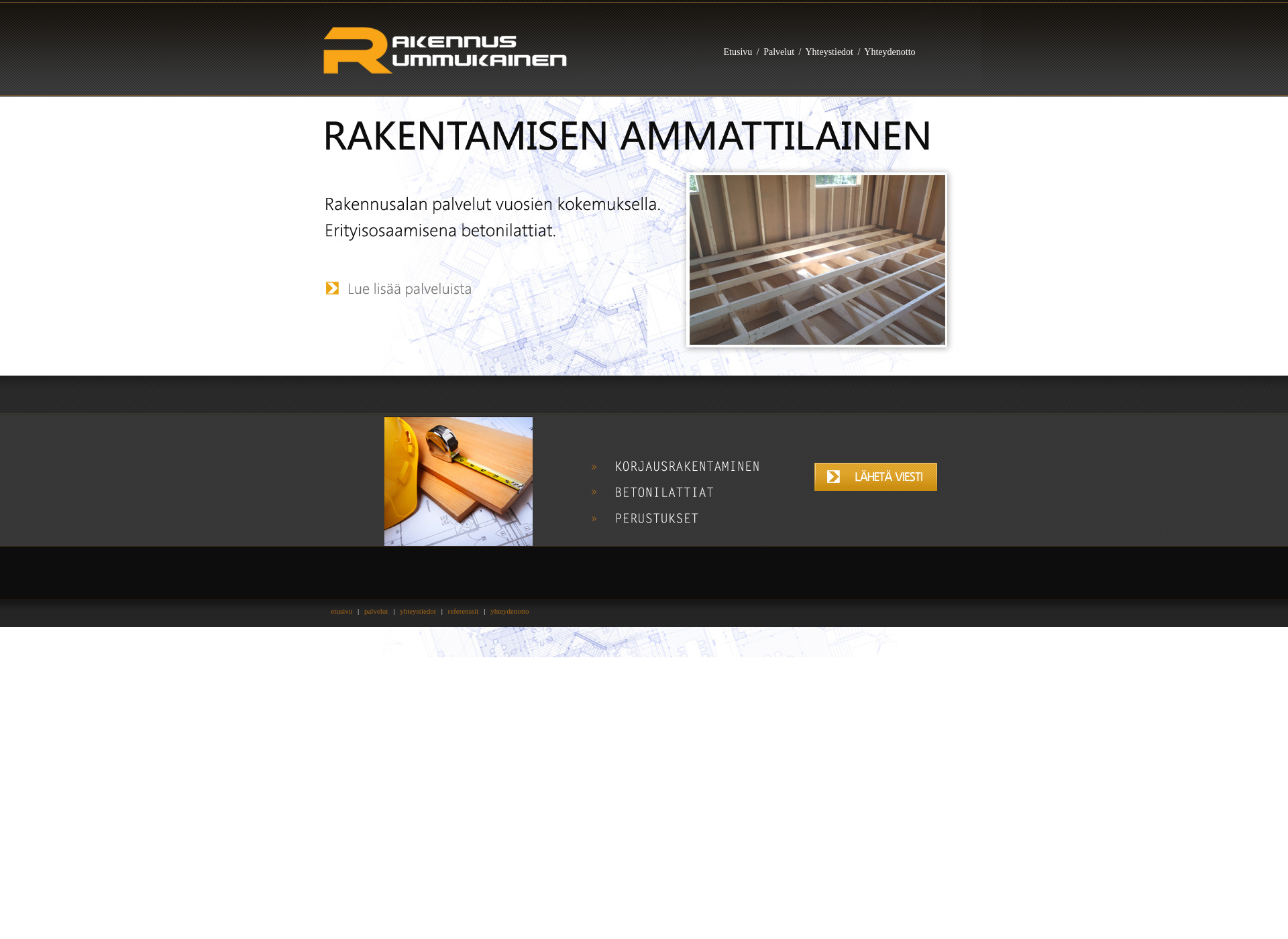 Skärmdump för rakennusrummukainen.fi