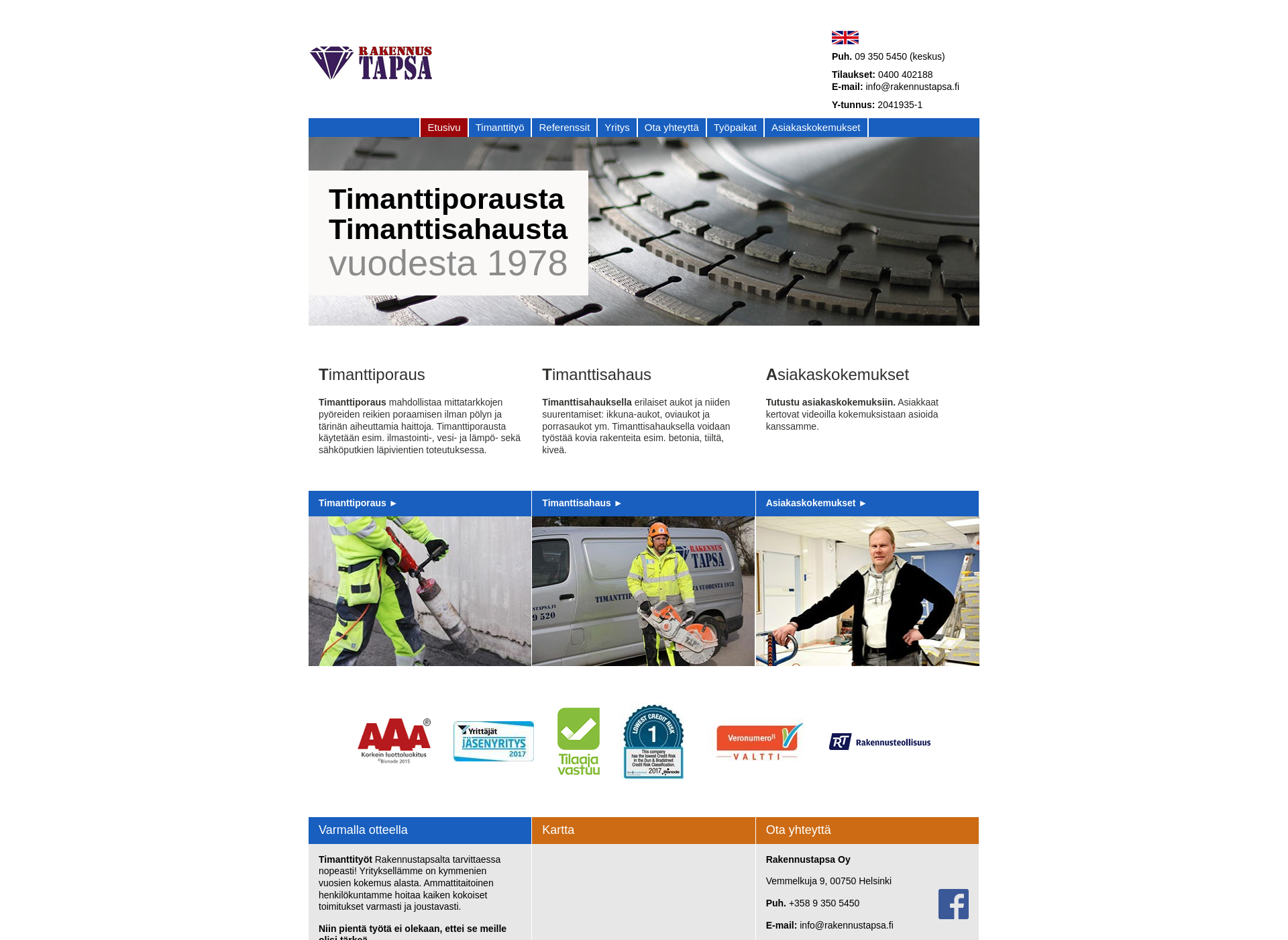 Screenshot for rakennustapsa.fi