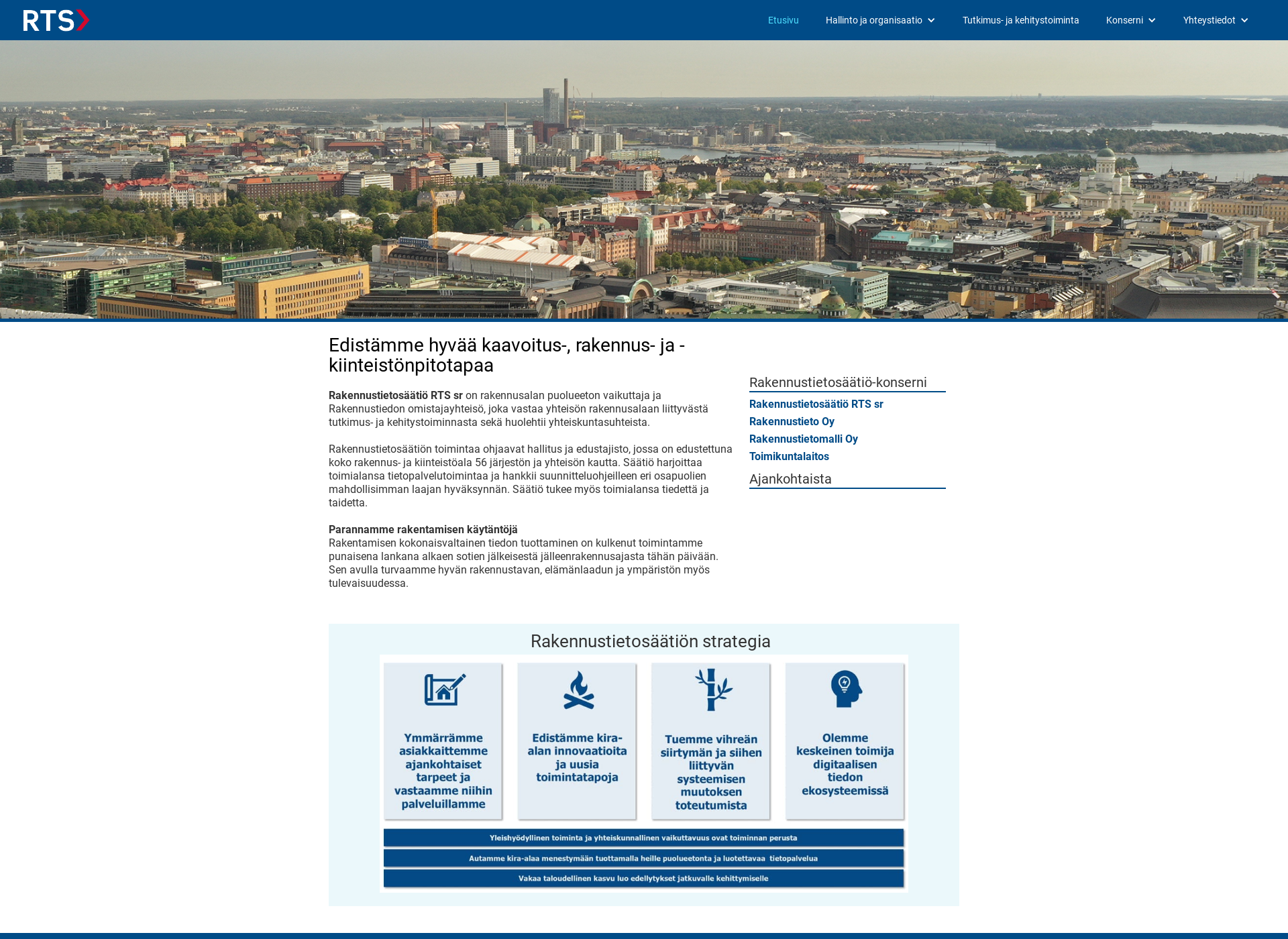 Screenshot for rakennustietosäätiö.fi