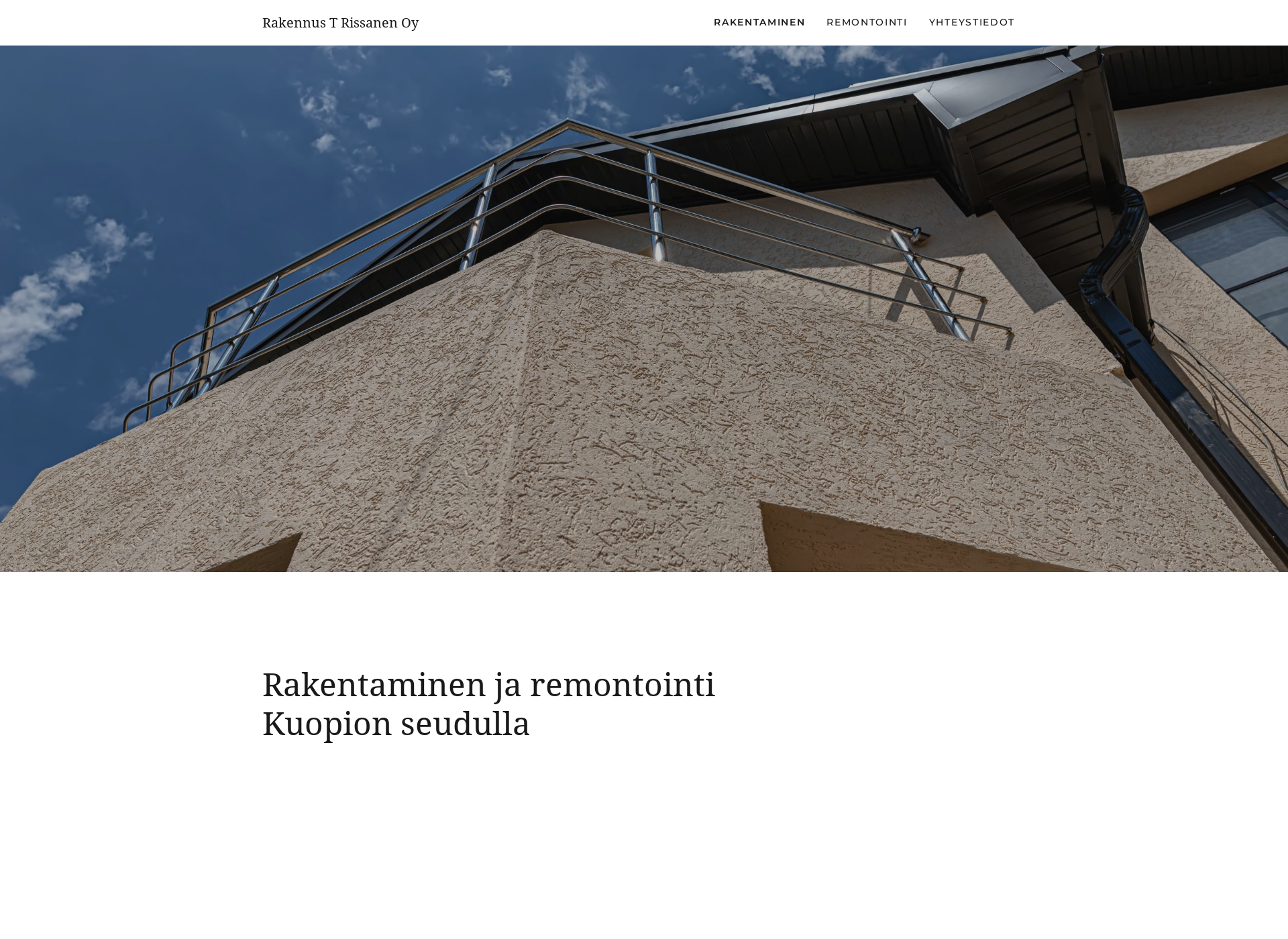 Screenshot for rakennustrissanen.fi