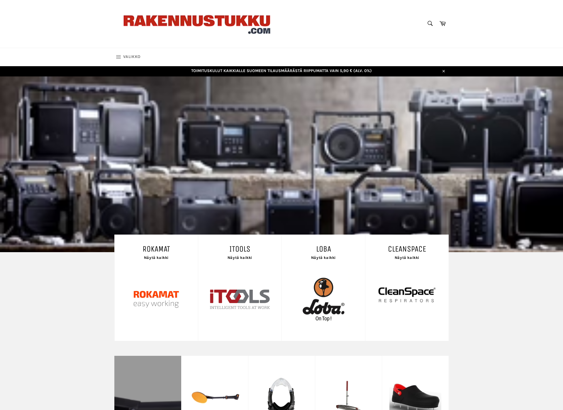 Screenshot for rakennustukku.com
